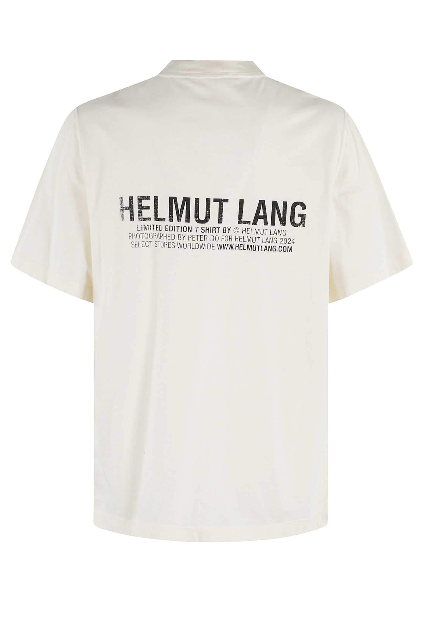 Helmut Lang Postcard Building Graphic Print T-shirt In Cmaantique White