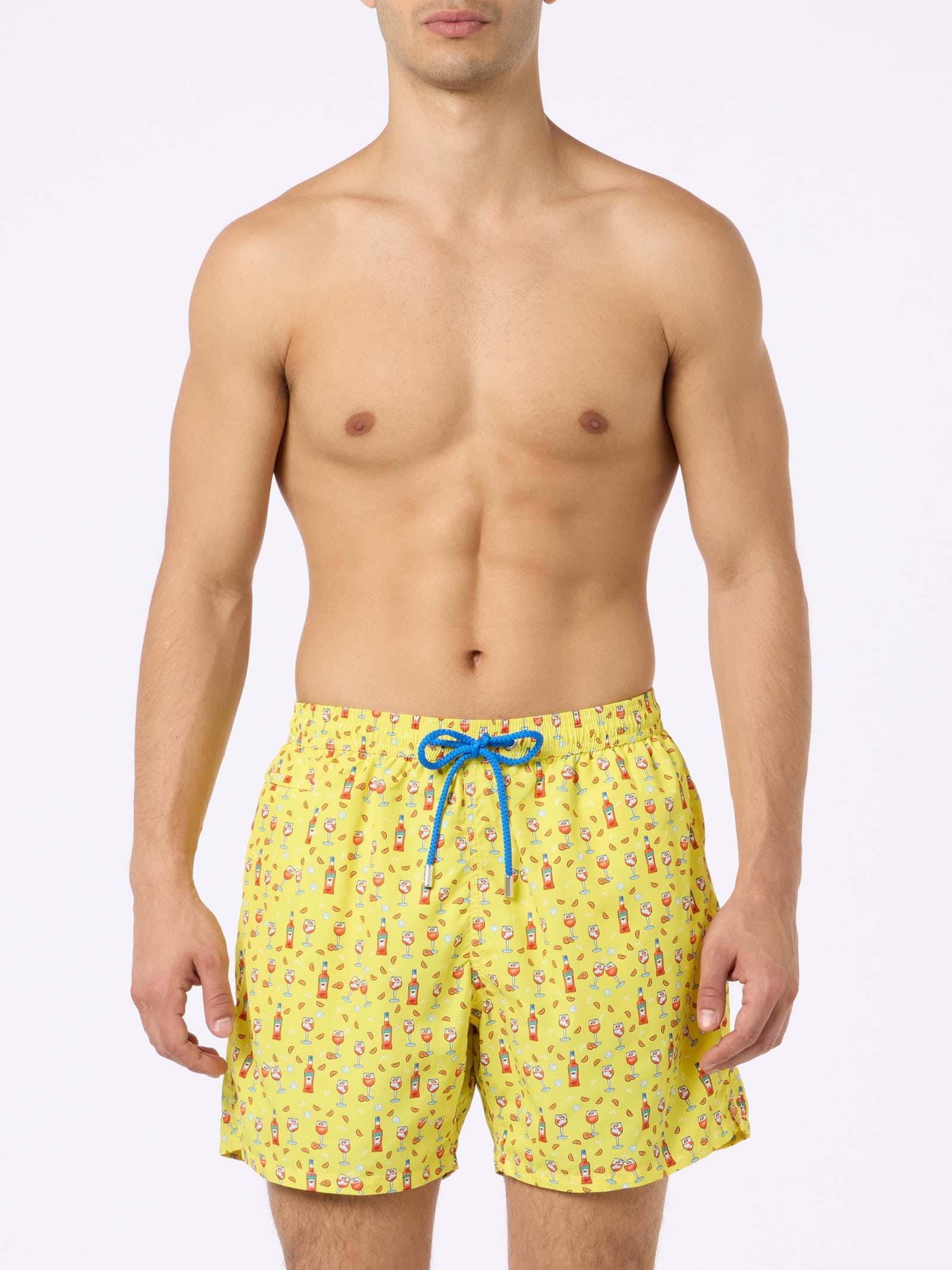 Mc2 Saint Barth Ultralight Swim Short In Yellow