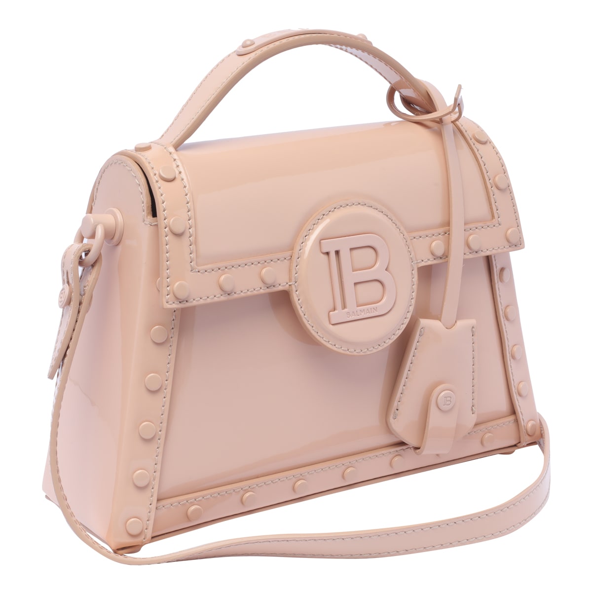 Shop Balmain B-buzz Dynasty Handbag In Beige