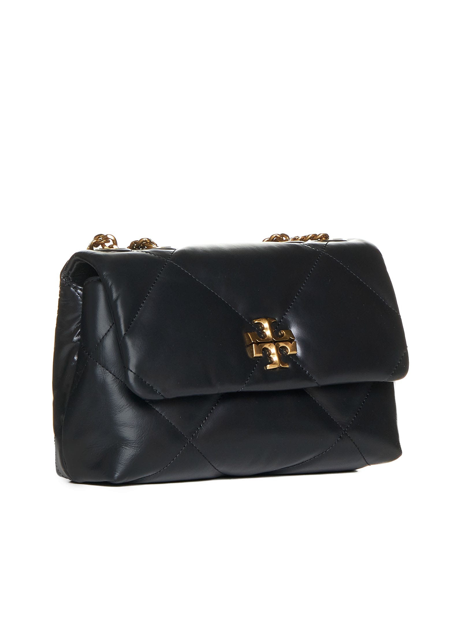 Tory Burch Kira Diamond Quilt Convertible Shoulder Bag In Black