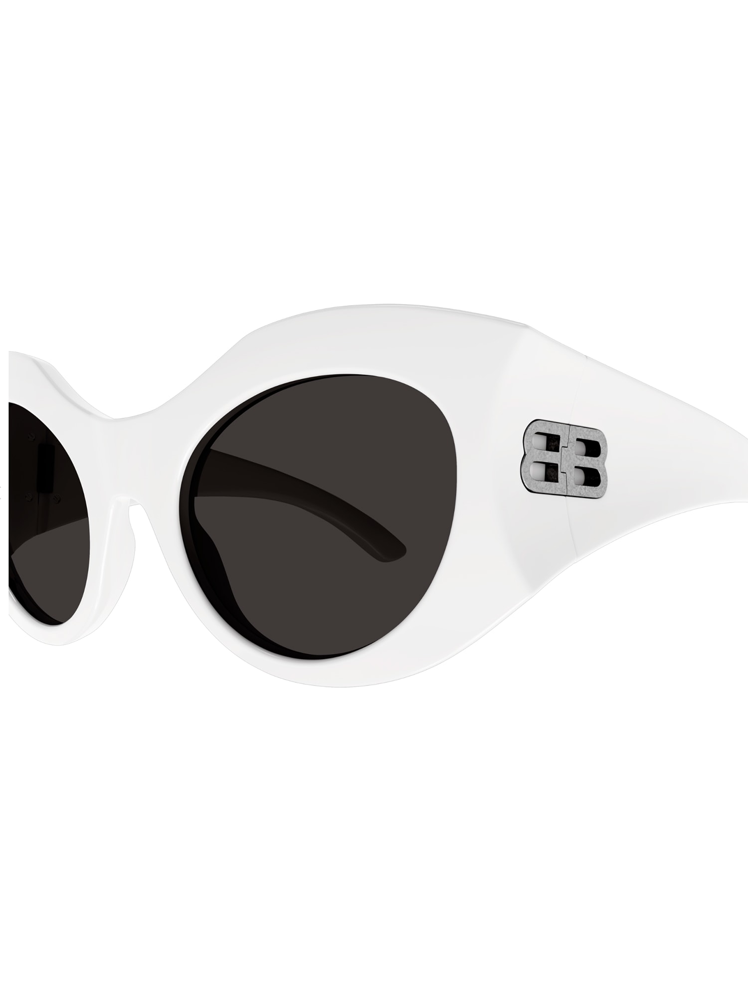 Shop Balenciaga Bb0256s Sunglasses In White White Grey
