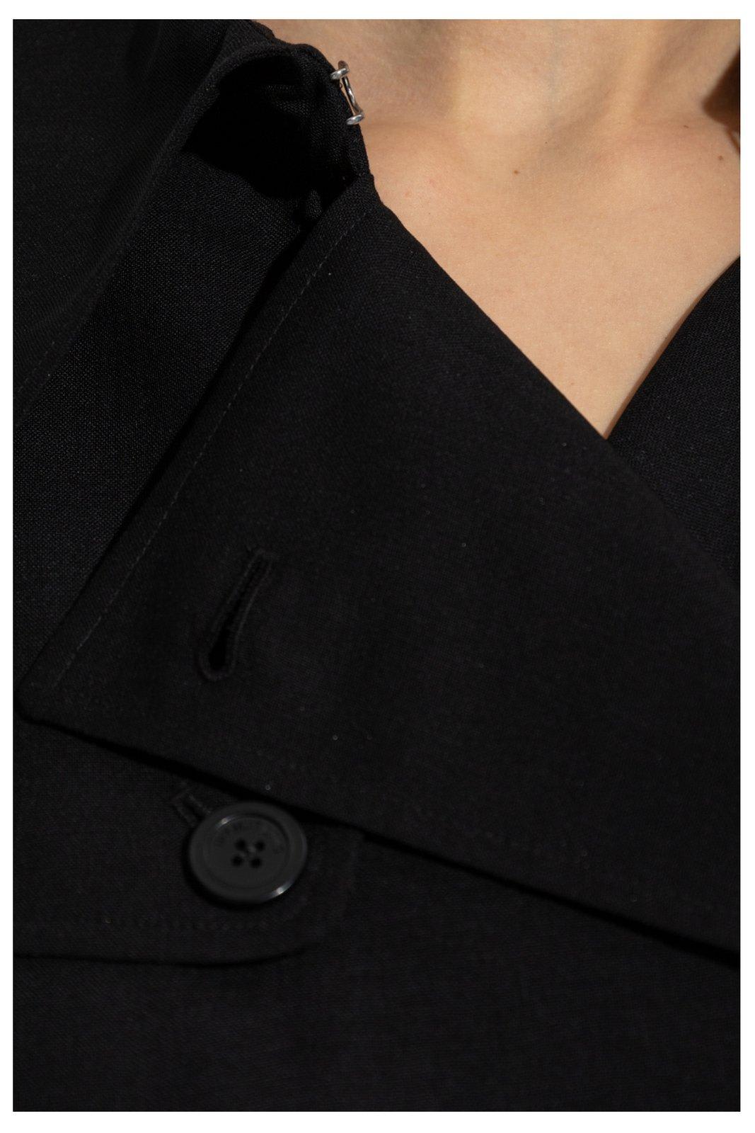 Shop Helmut Lang Cropped Trench Coat In Black