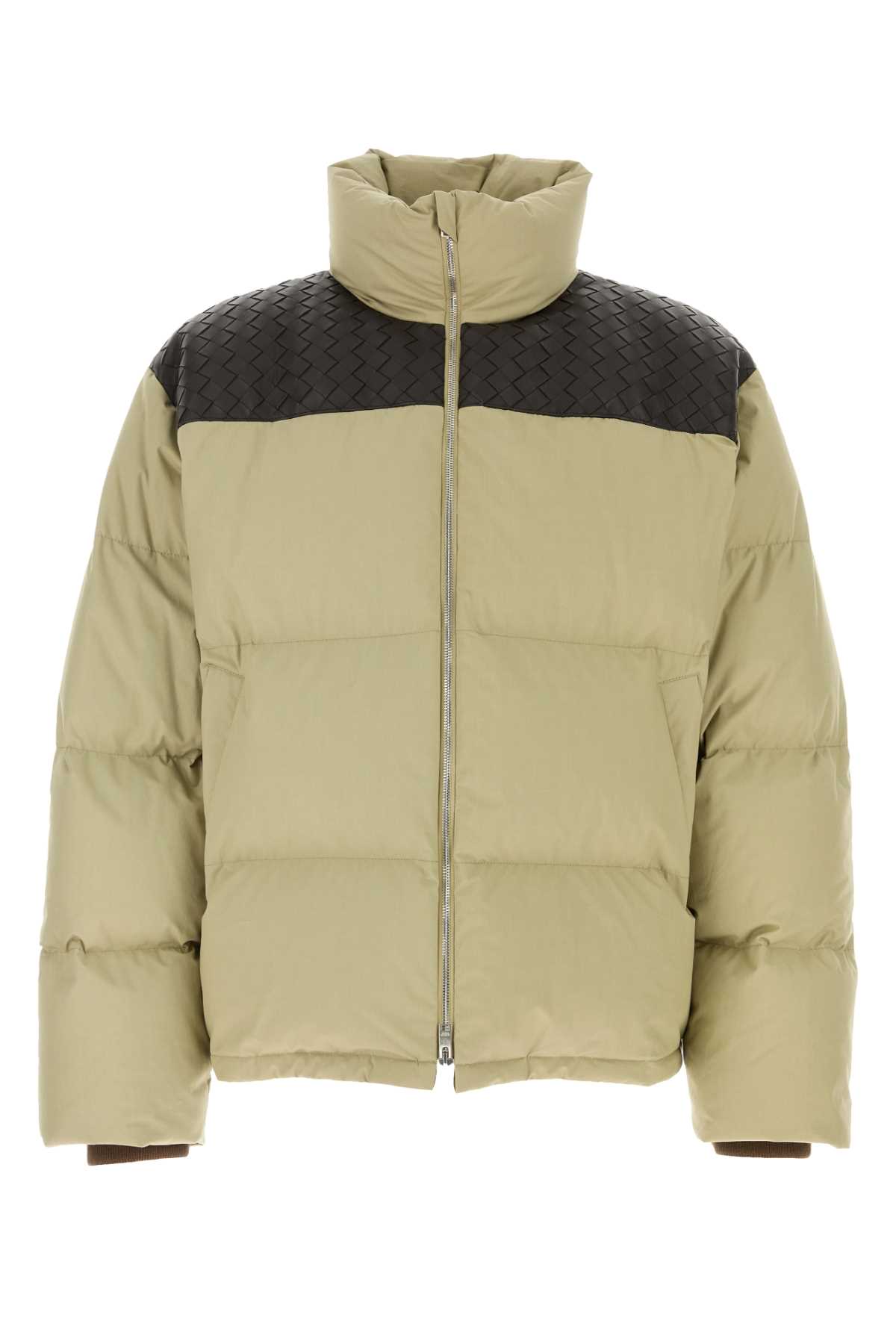 Beige Poplin Down Jacket