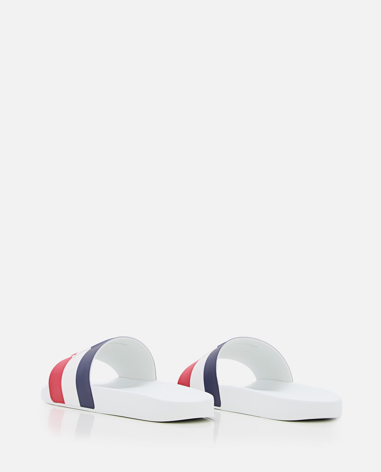 Shop Moncler Basile Sandals In White