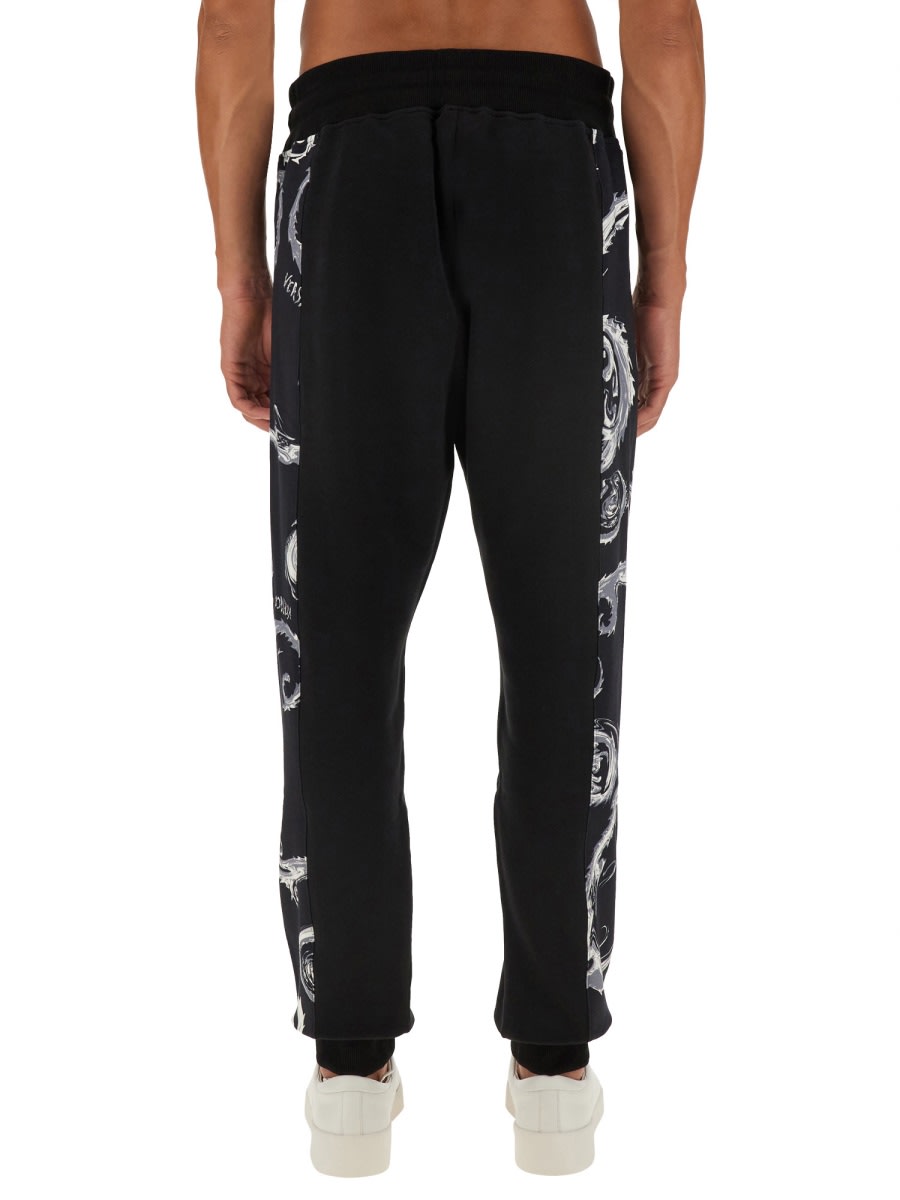 Shop Versace Jeans Couture Jogging Pants In Black