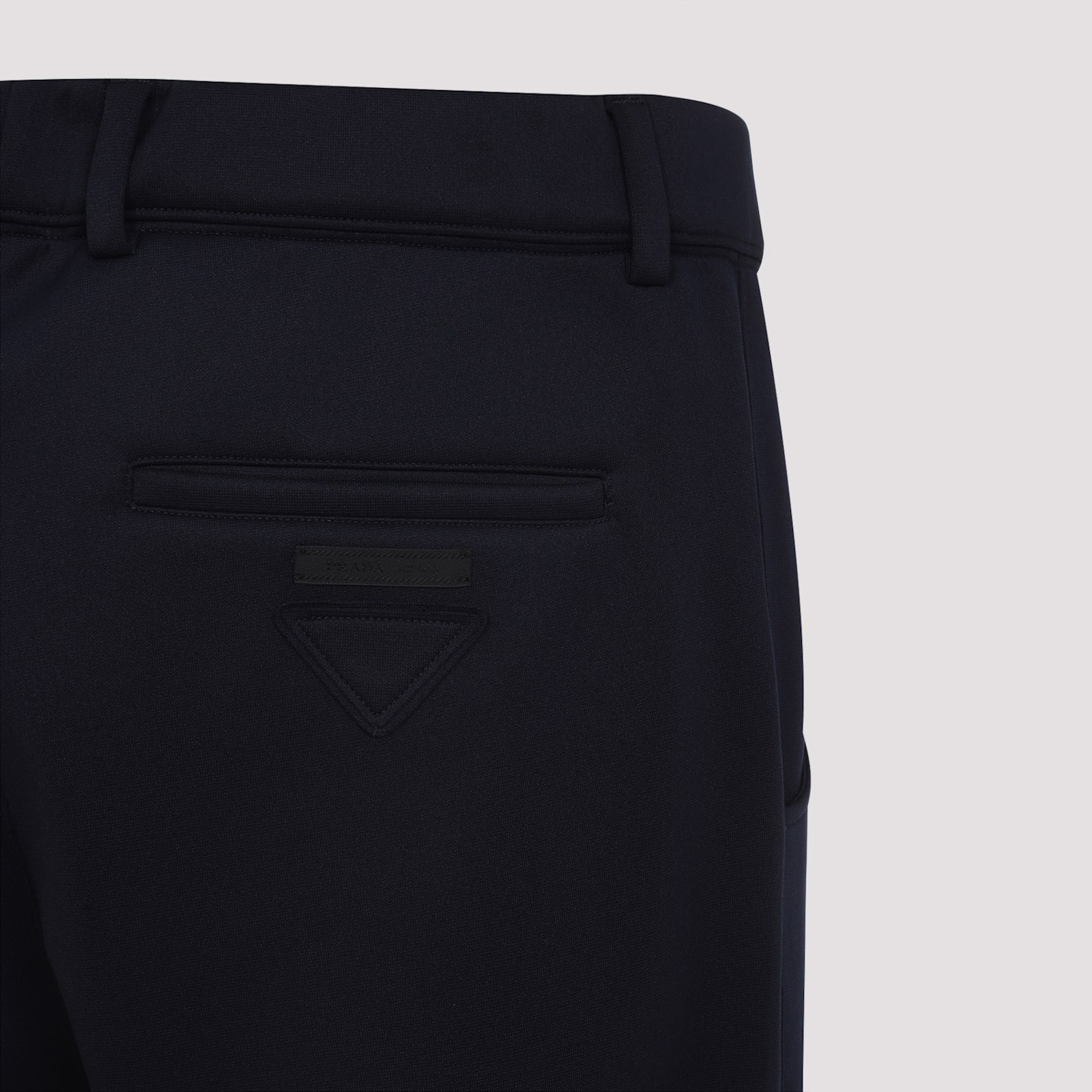 Prada Track Pants Polyester Belt Loops In Blue
