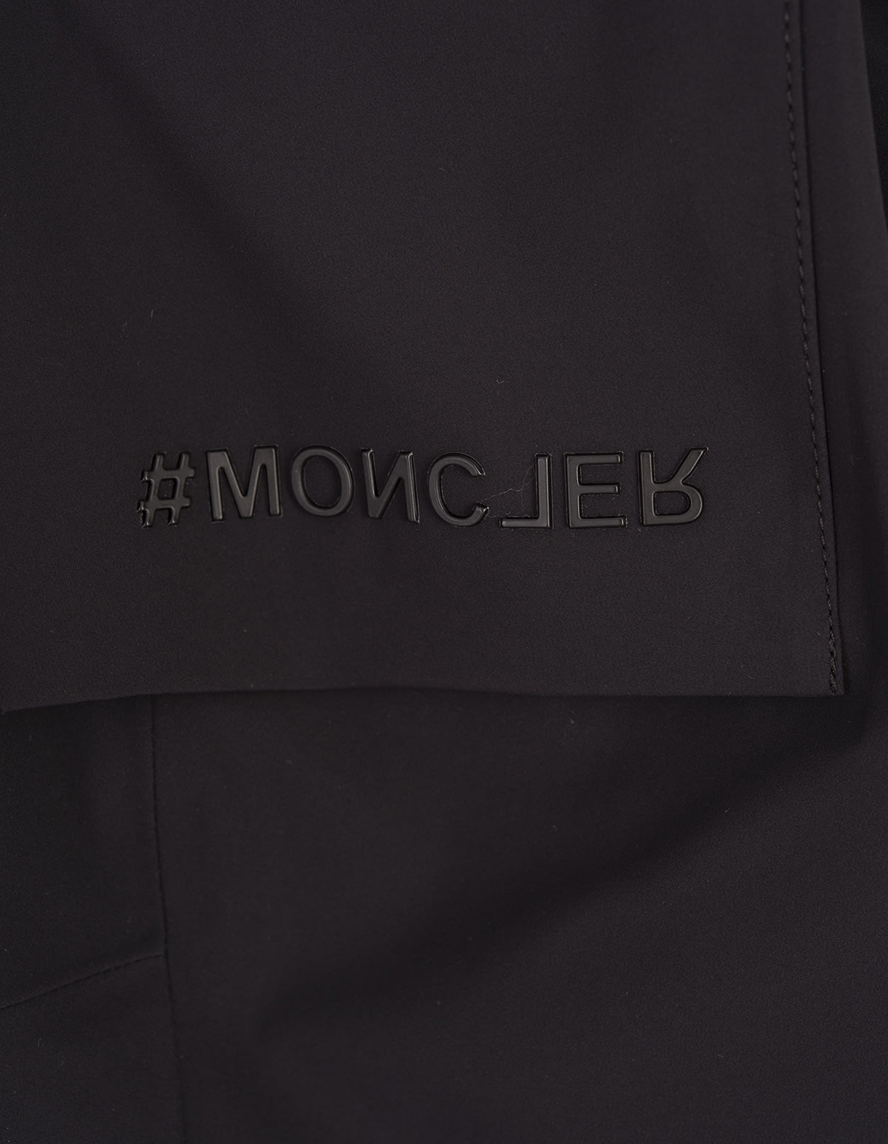 Shop Moncler Black Hardshell Joggers