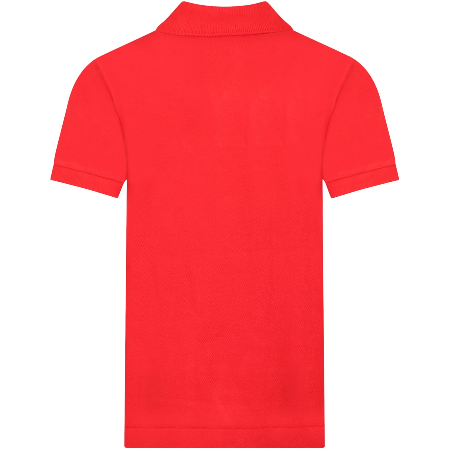 Shop Ralph Lauren Red Polo Shirt For Boy With Blue Pony