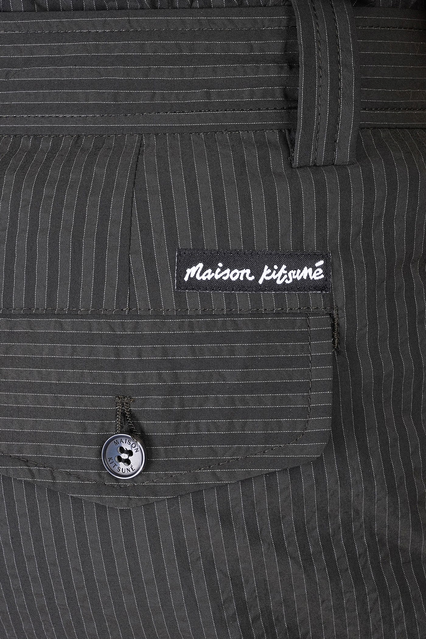 Maison Kitsuné Pants In Black Polyester