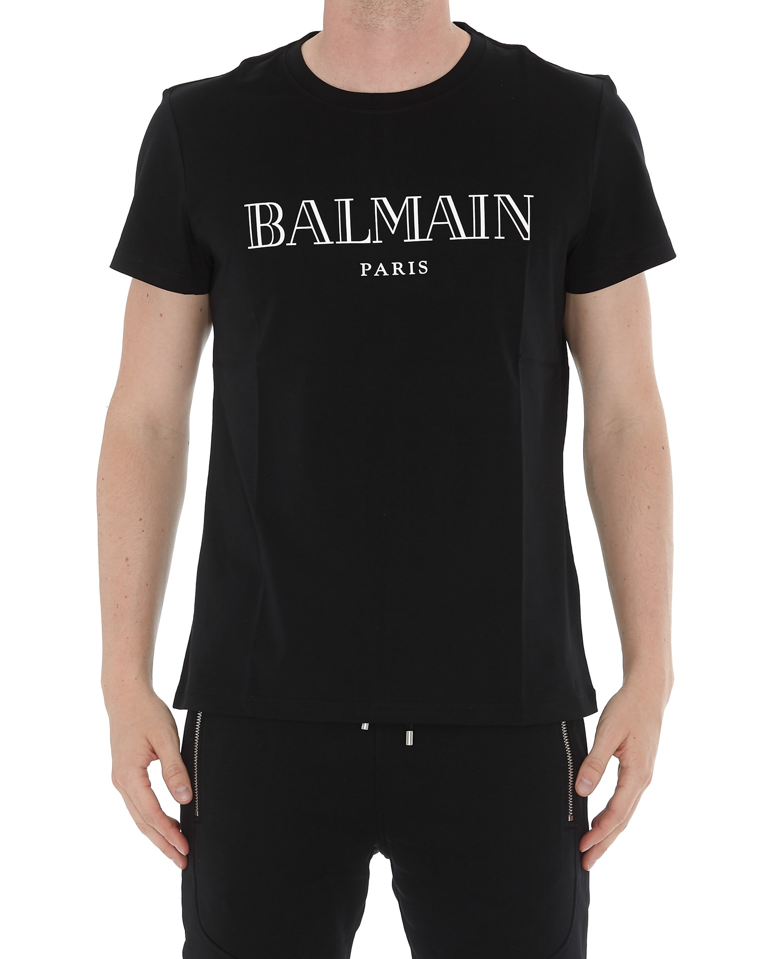 Balmain Balmain Logo Balmain Paris T-shirt - Black - 11012331 | italist