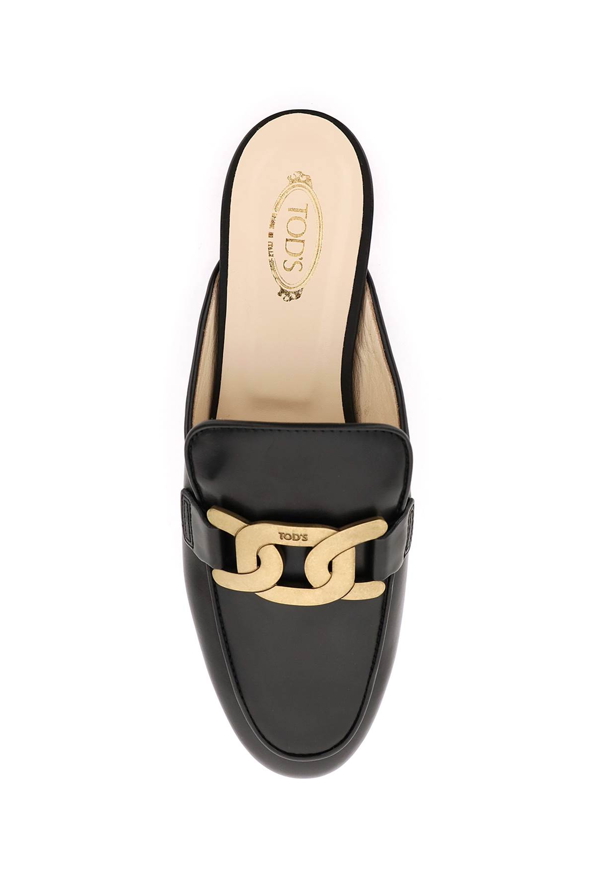 Shop Tod's Kate Leather Sabot In Nero (black)