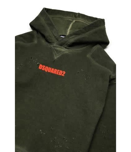 Shop Dsquared2 Sweatshirt With Print In Green