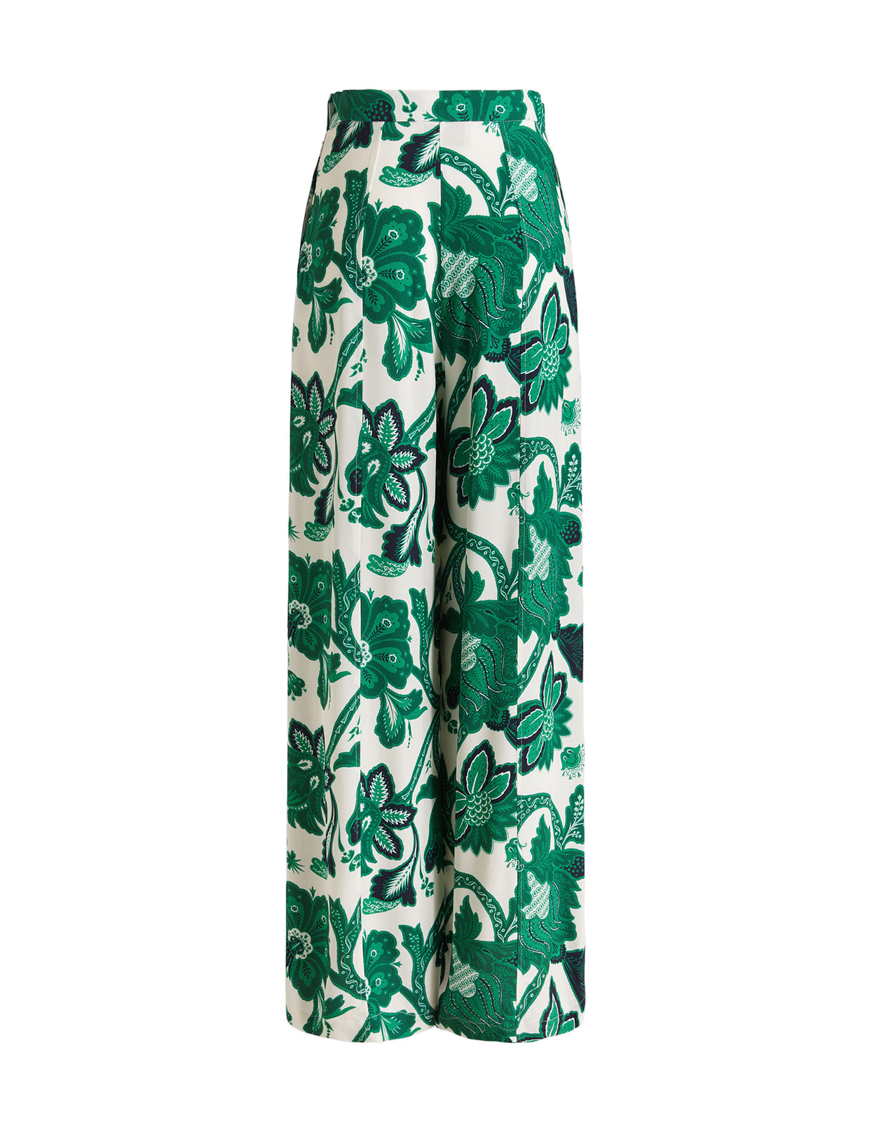 ETRO WOMAN FLORAL PALAZZO TROUSERS WITH SLIT