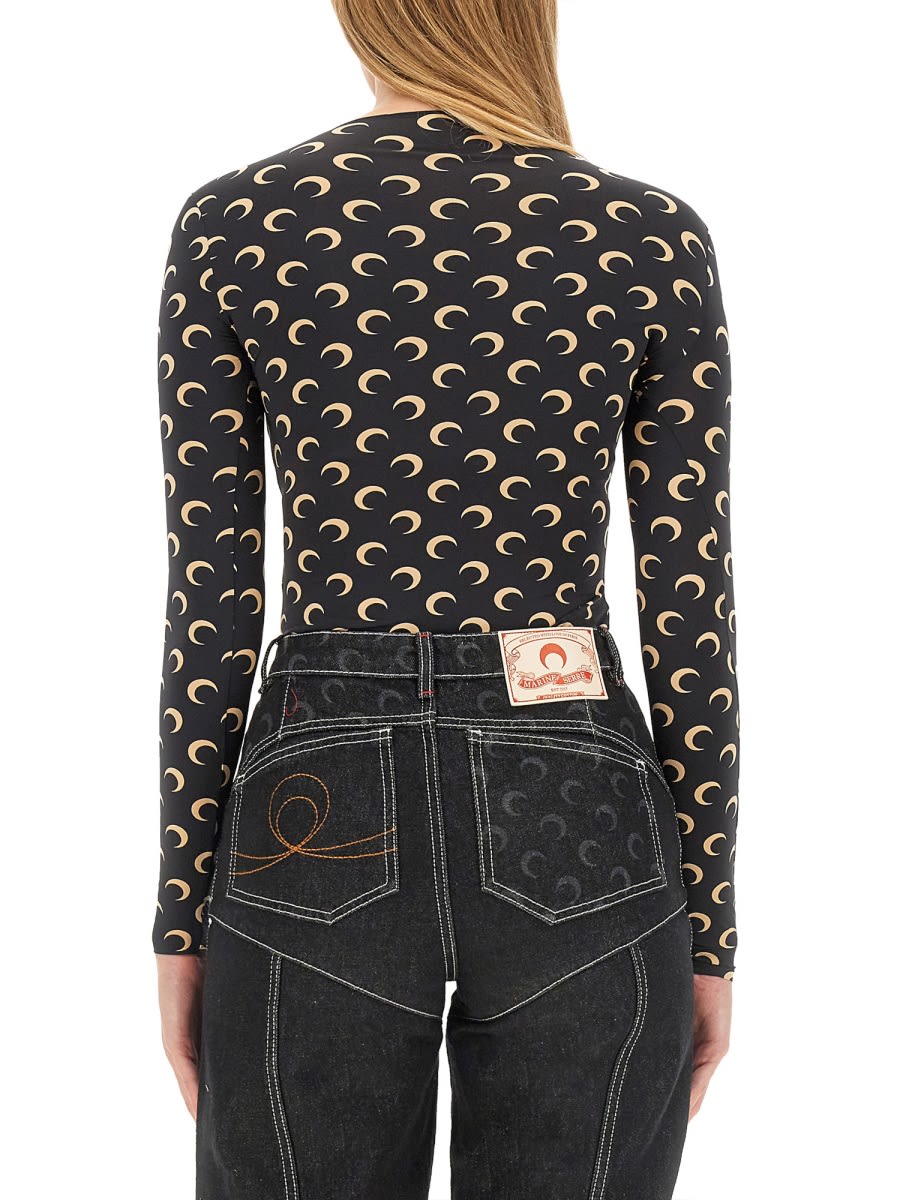 Marine Serre Top Moon In Black