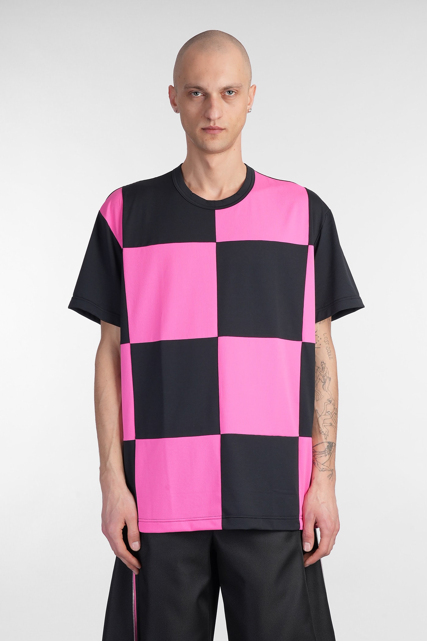 T-shirt In Black Polyester