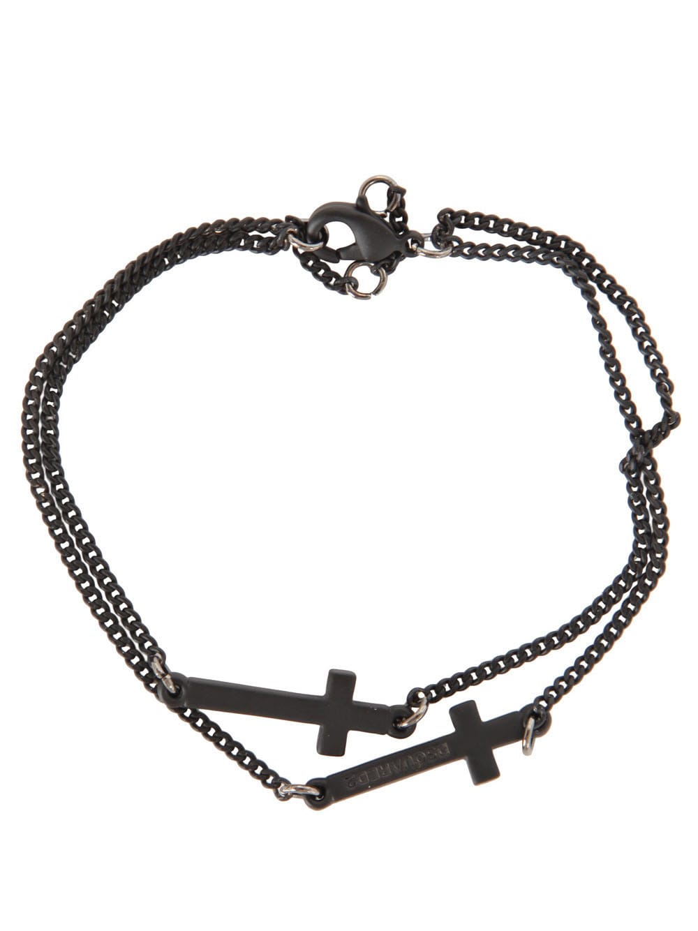 Dsquared2 Black Varnished Metal Bracelet