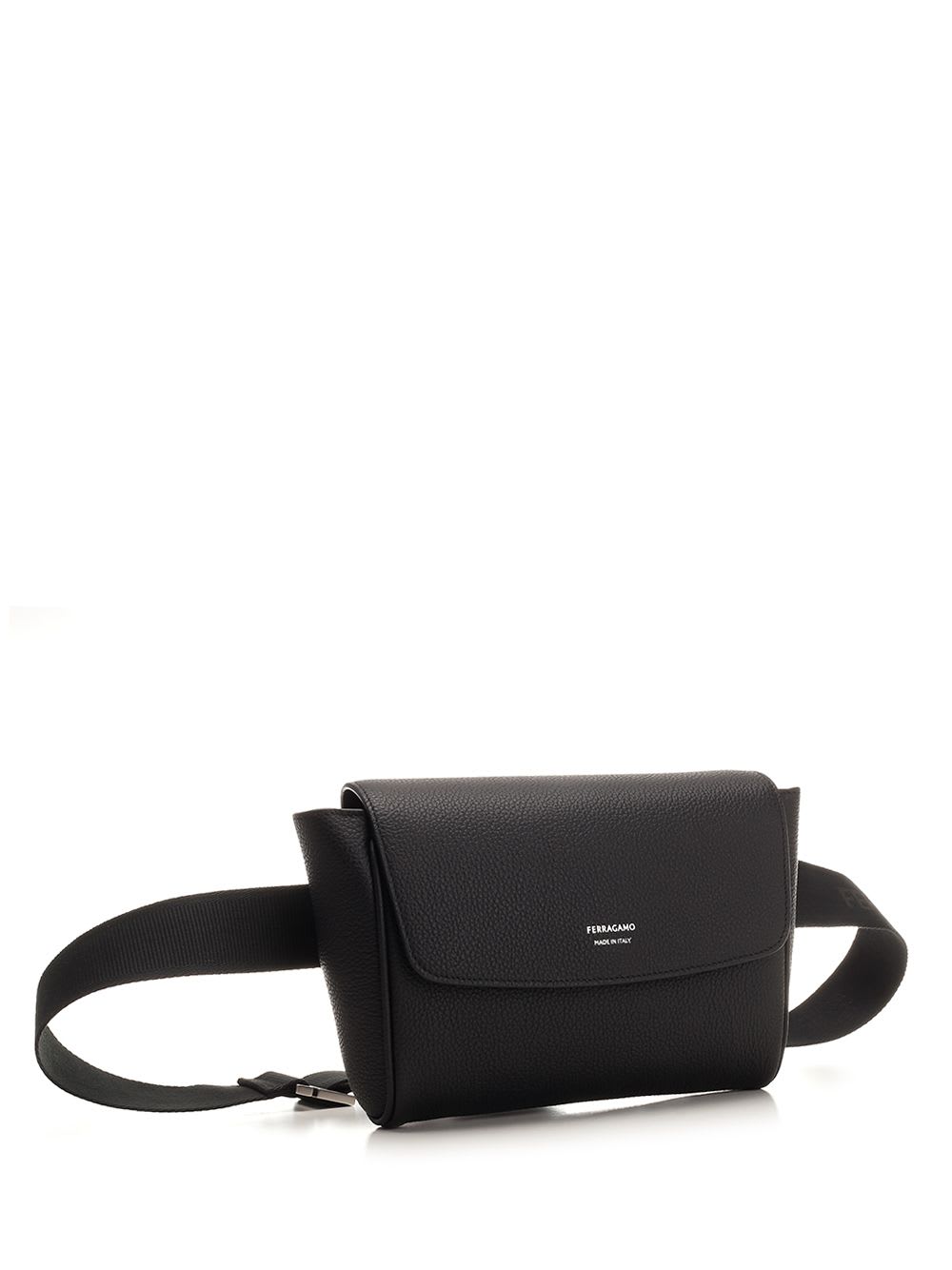 Ferragamo Leather Bum Bag In Black