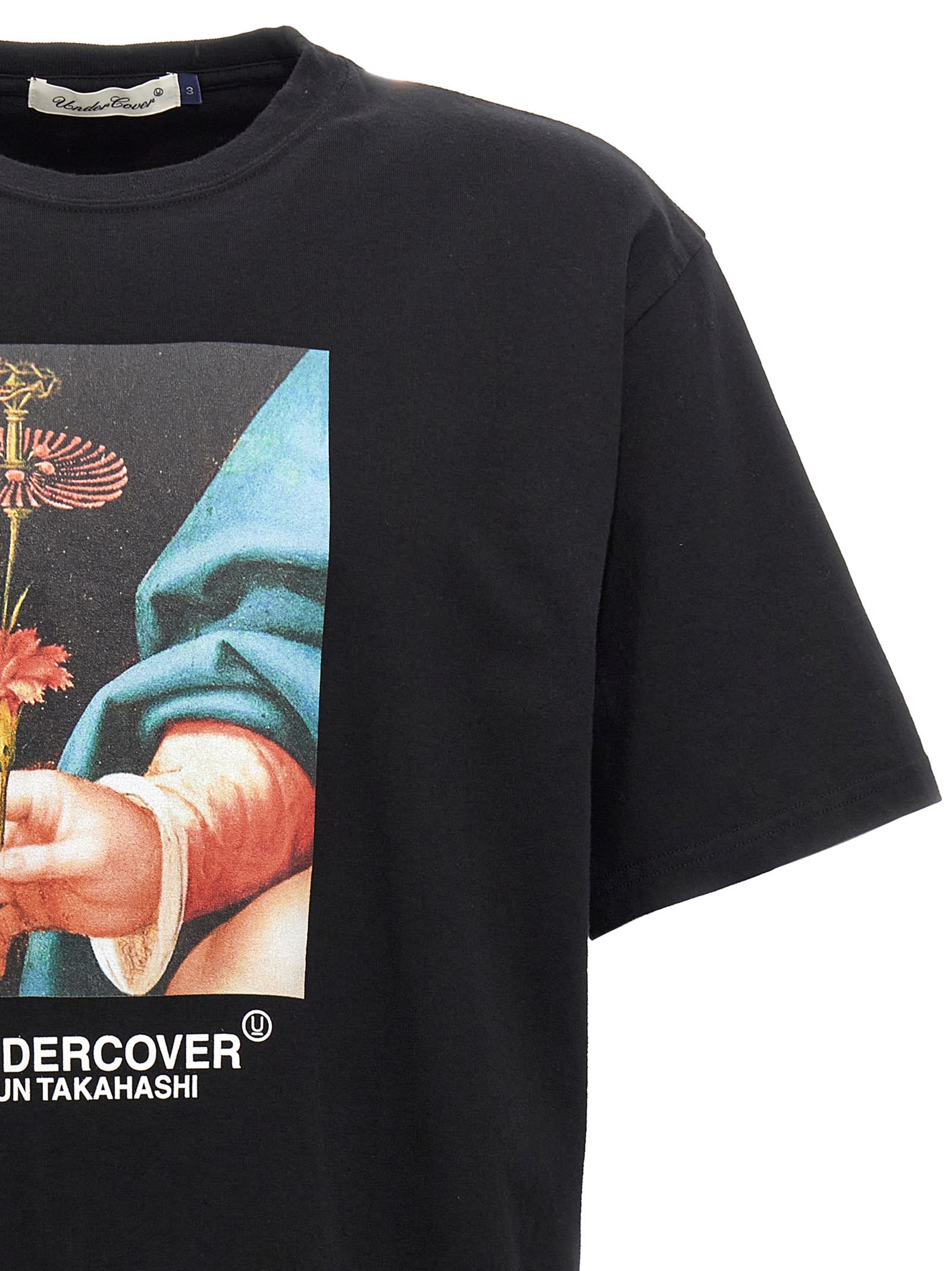 Shop Undercover Printed T-shirt In Black