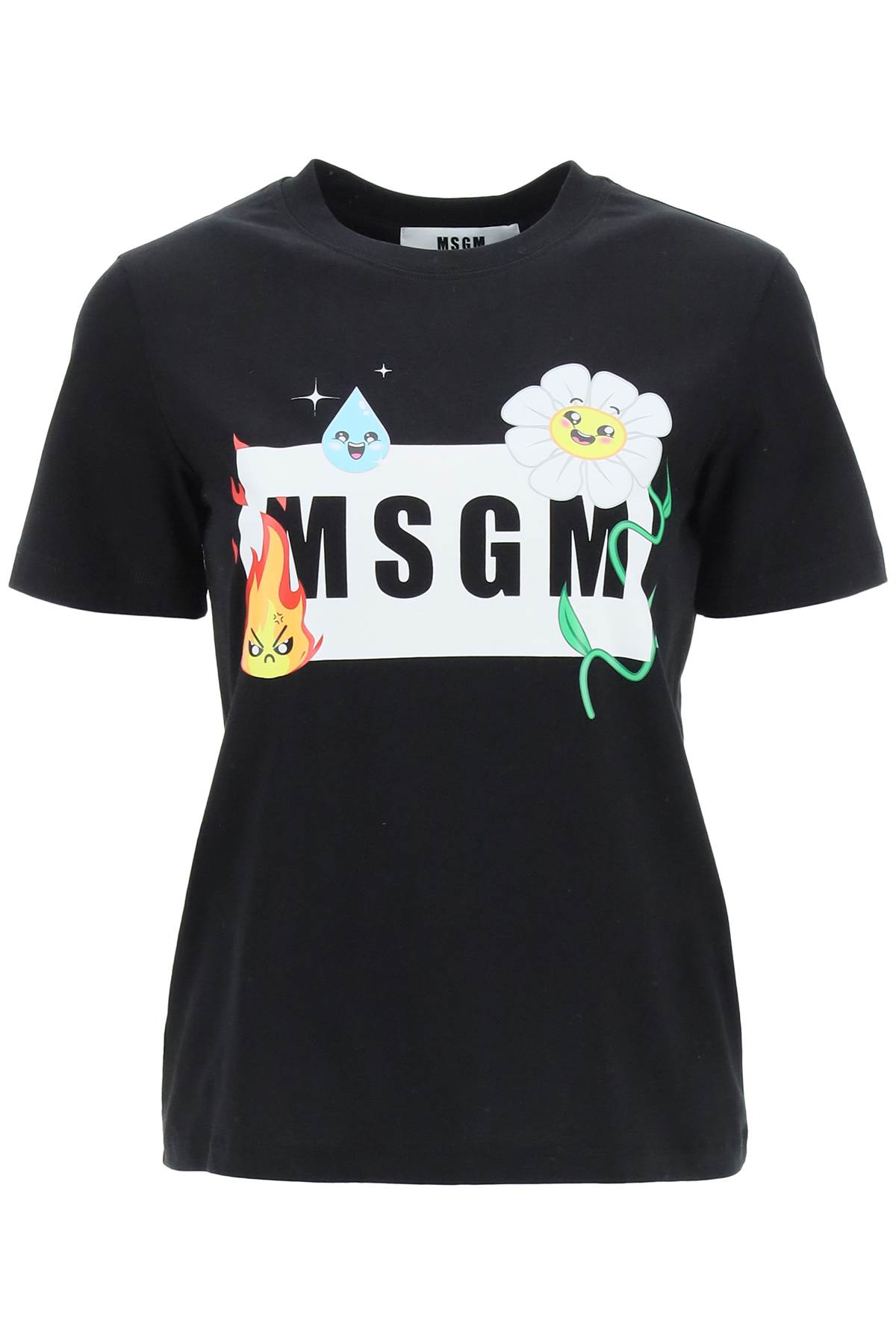 MSGM Emoji Print Logo T-shirt
