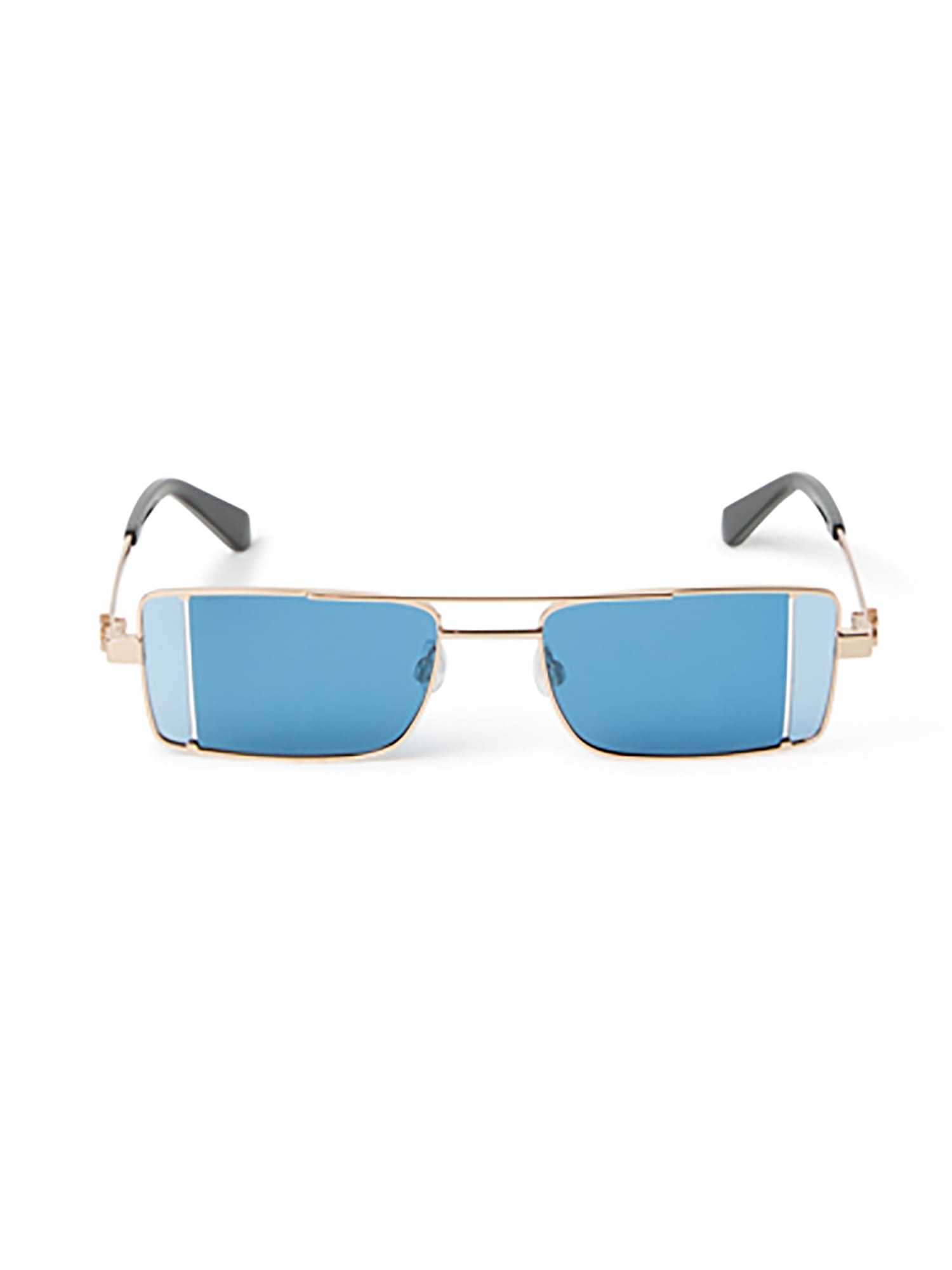 Off-white Oeri14a Cortez Sunglasses Eyewear In Gold Blue