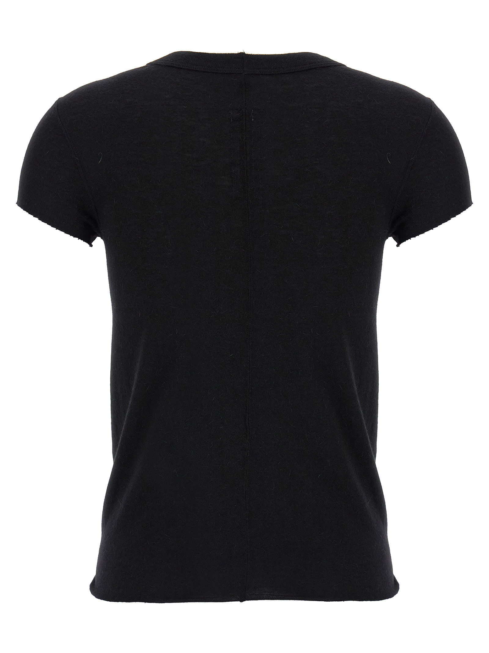 Rick Owens Cropped Level T T-shirt In Black