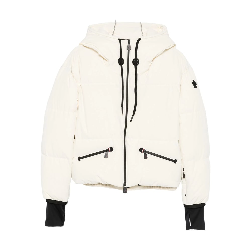 Moncler Grenoble Ski Jacket Allesaz With Hood In White