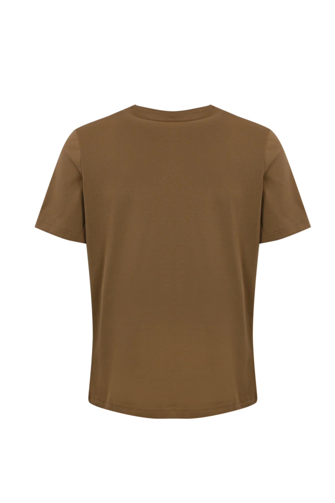 Shop K-way T-shirt With Logo In Technical Fabric In Brown Corda