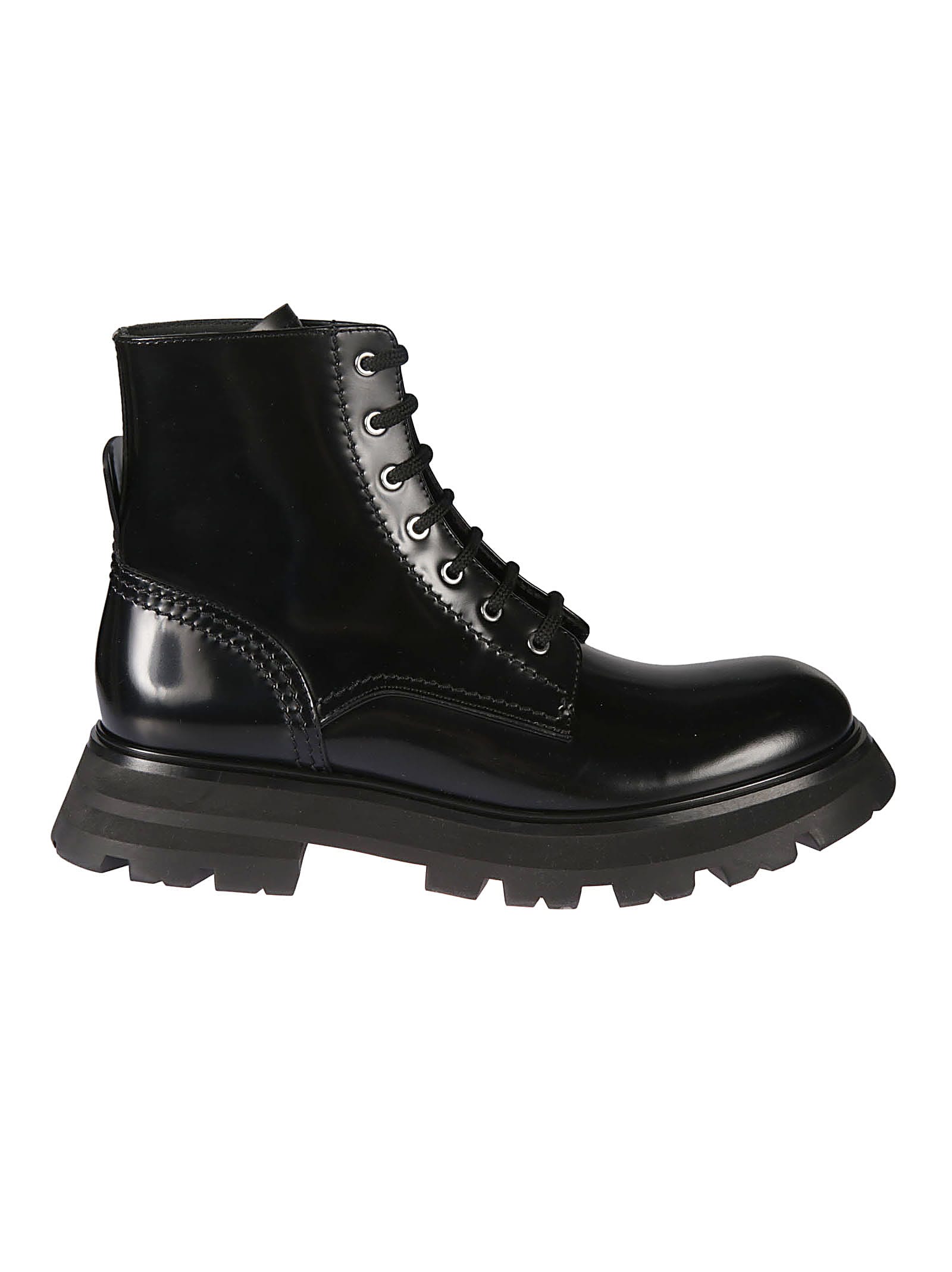 Buy Alexander McQueen Shiny Liquid Boots online, shop Alexander McQueen shoes with free shipping