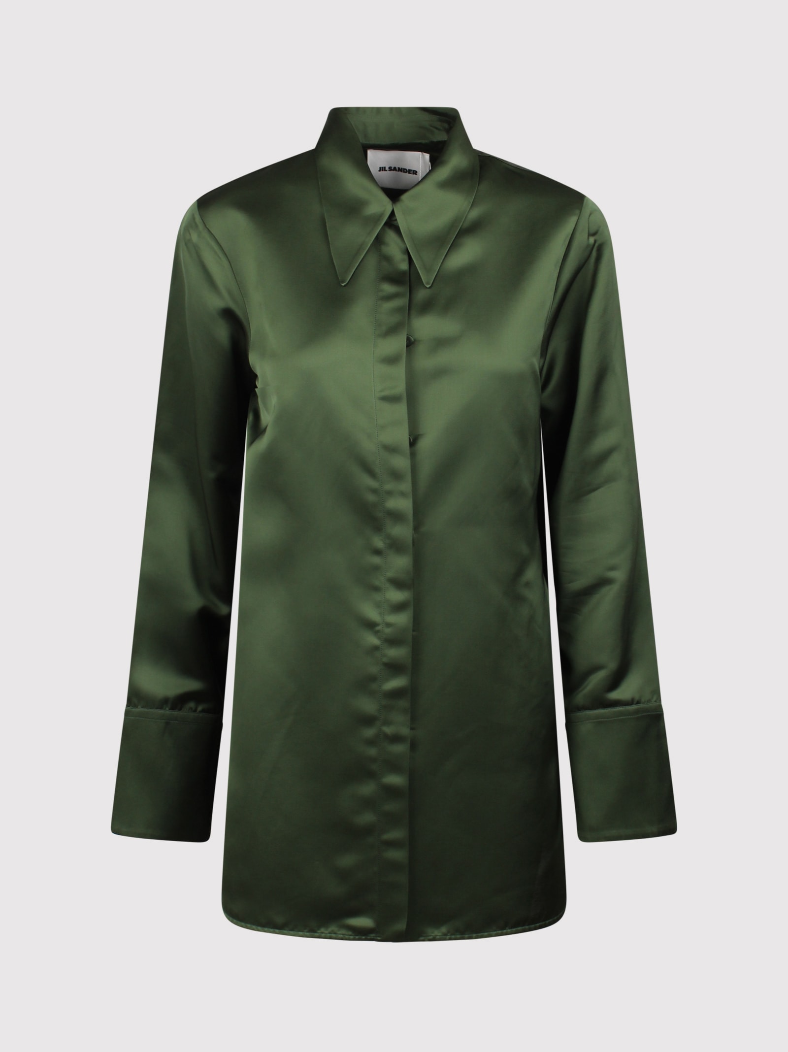 Shop Jil Sander Satin Shirt