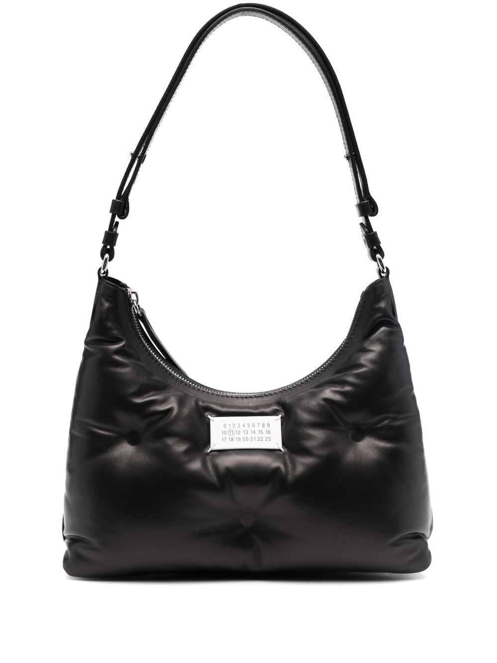 Shop Maison Margiela Glam Slam Hobo Small In Black