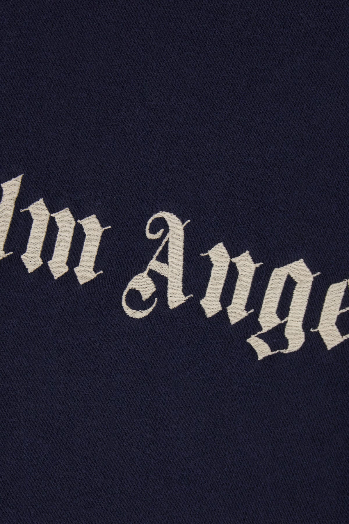 Shop Palm Angels Navy Blue Cotton Oversize Sweatshirt In 4603