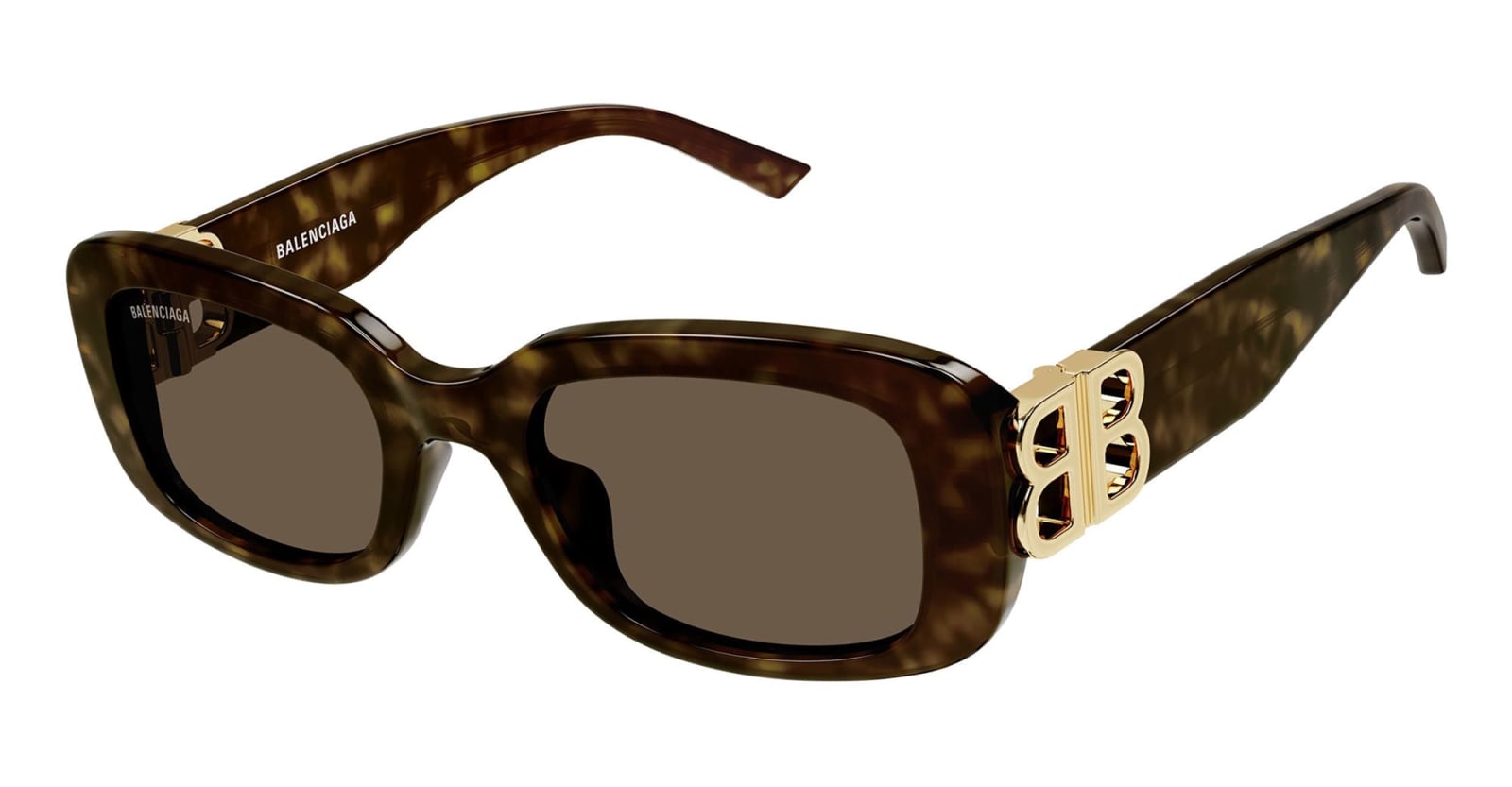 Shop Balenciaga Bb0310sk-002 - Tortoise Sunglasses