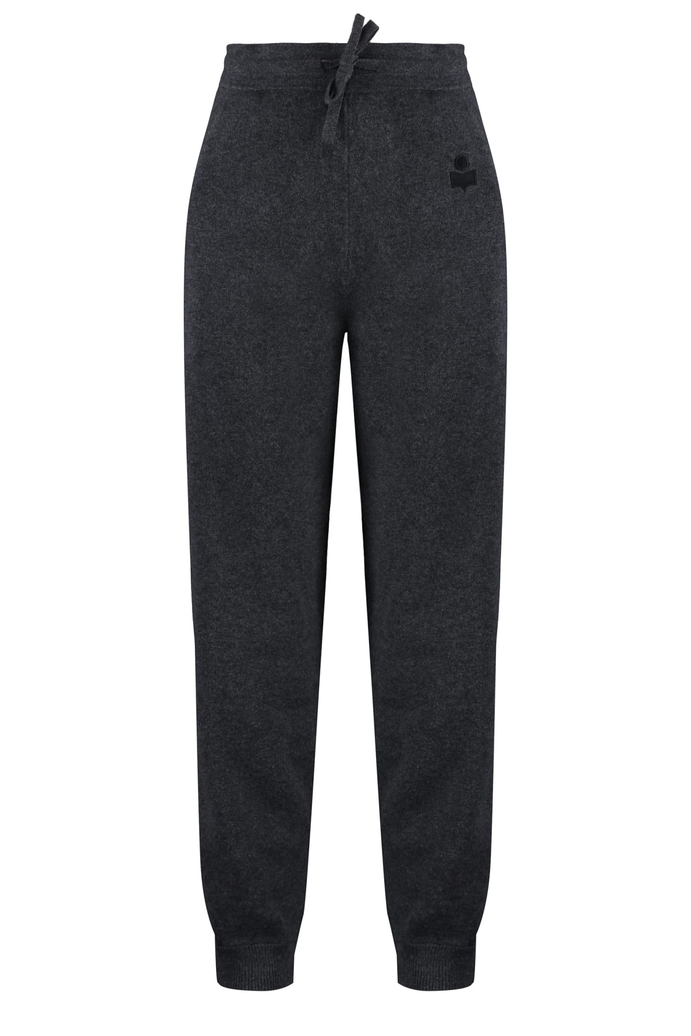 Shop Marant Etoile Kira Cotton Blend Track-pants In Grey