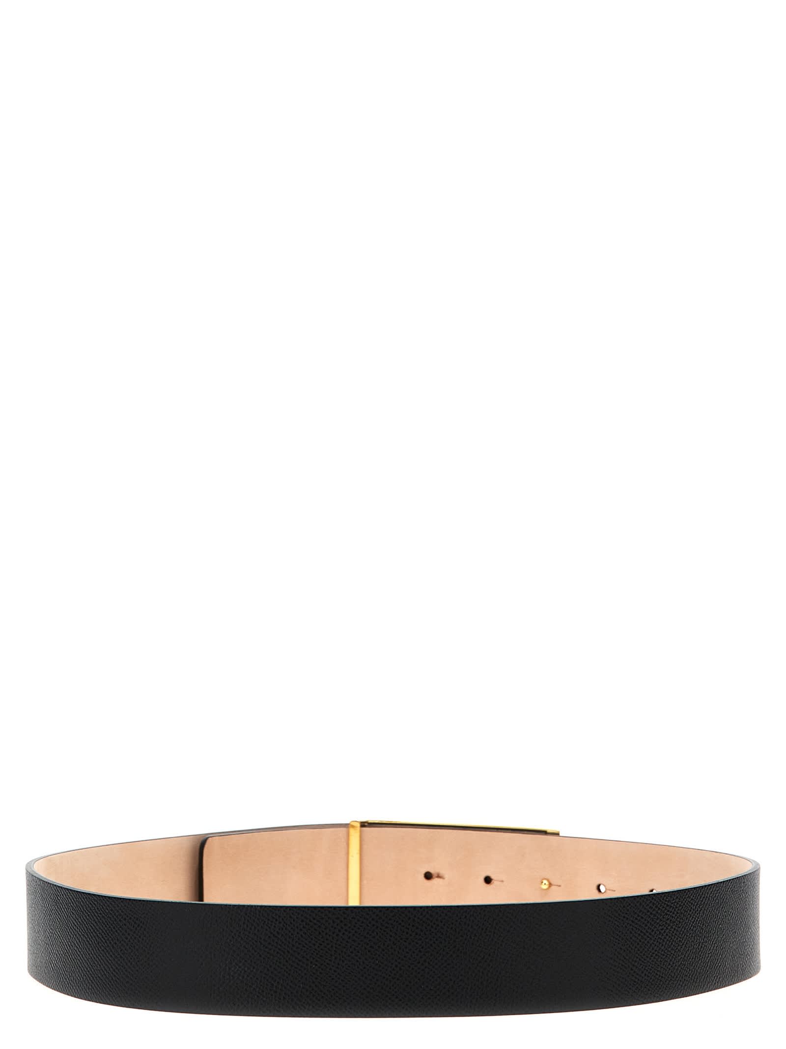 Shop Victoria Beckham Jumbo Belt In Black