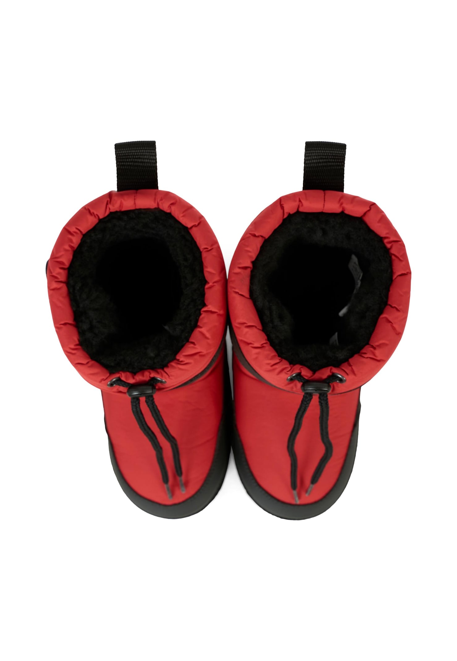 Moschino Red Snow Boots For Boy With Teddy Bear In Red