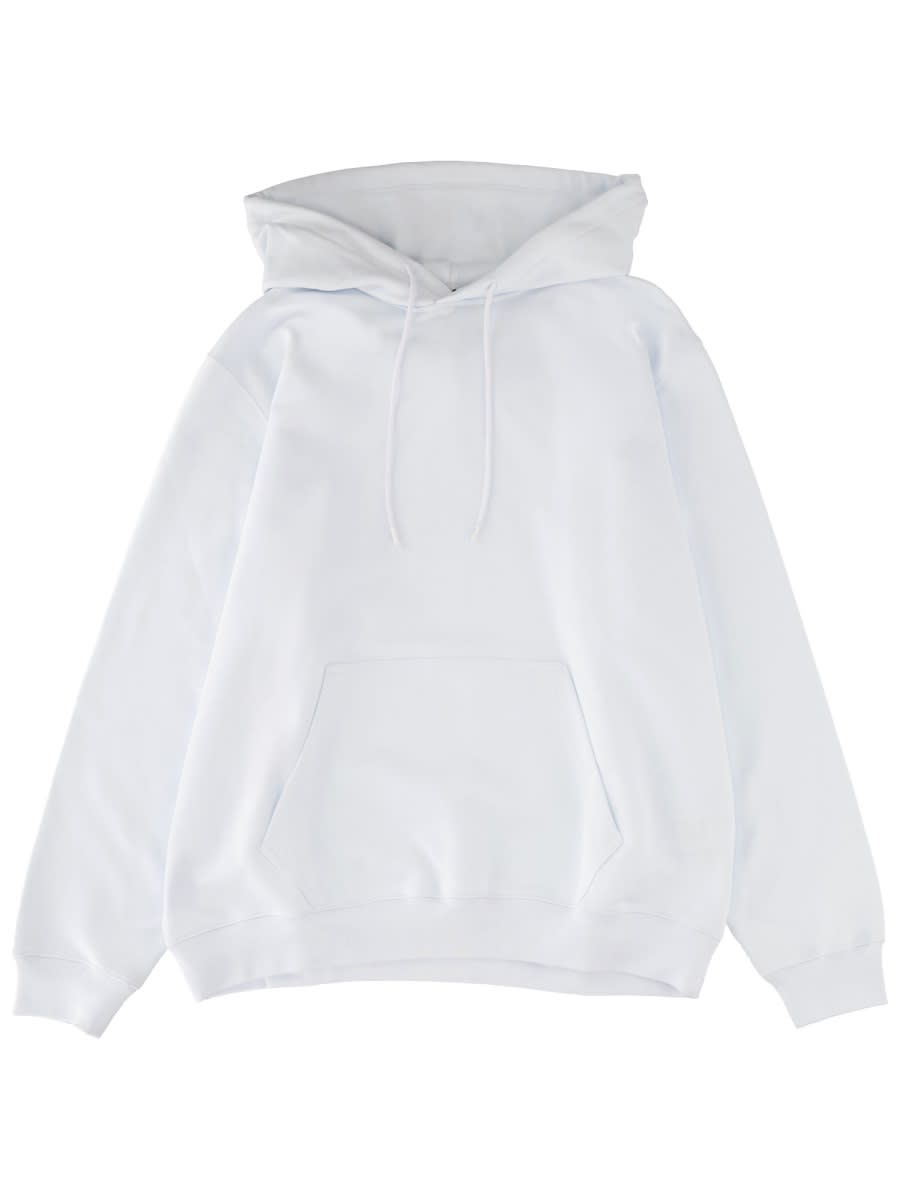 Msgm Sweatshirt With Logo In White