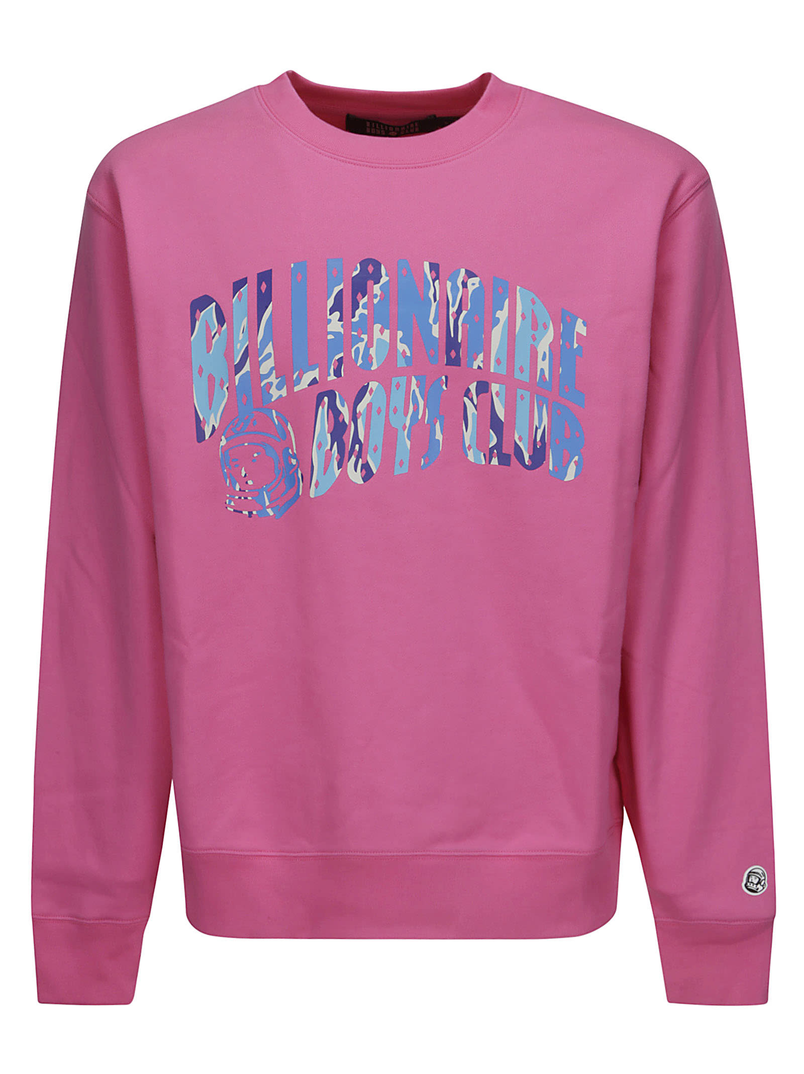 Shop Billionaire Boys Club Camo Arch Logo Crewneck In Pink