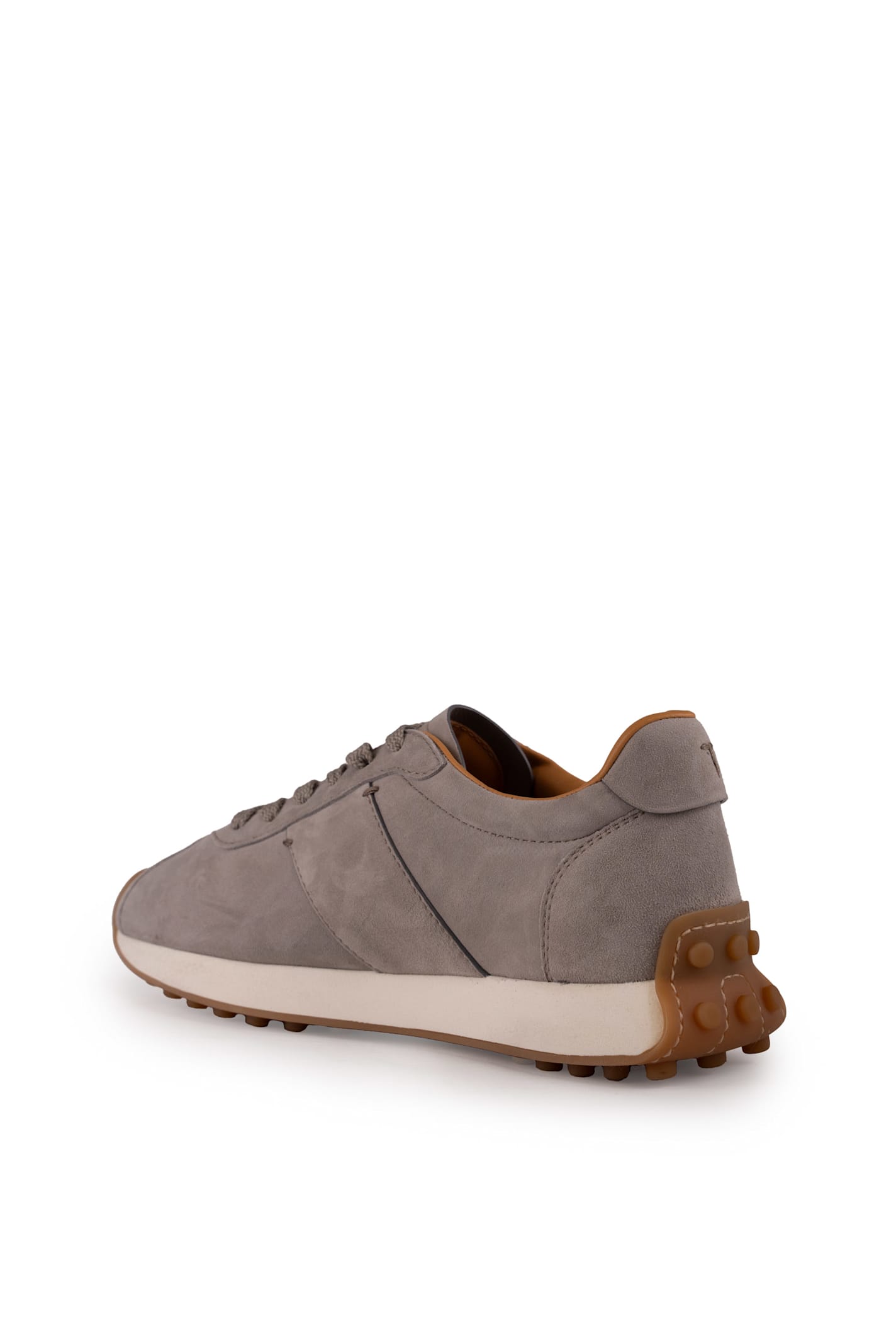 Tod's T-vintage Sneakers In Suede In Grigio