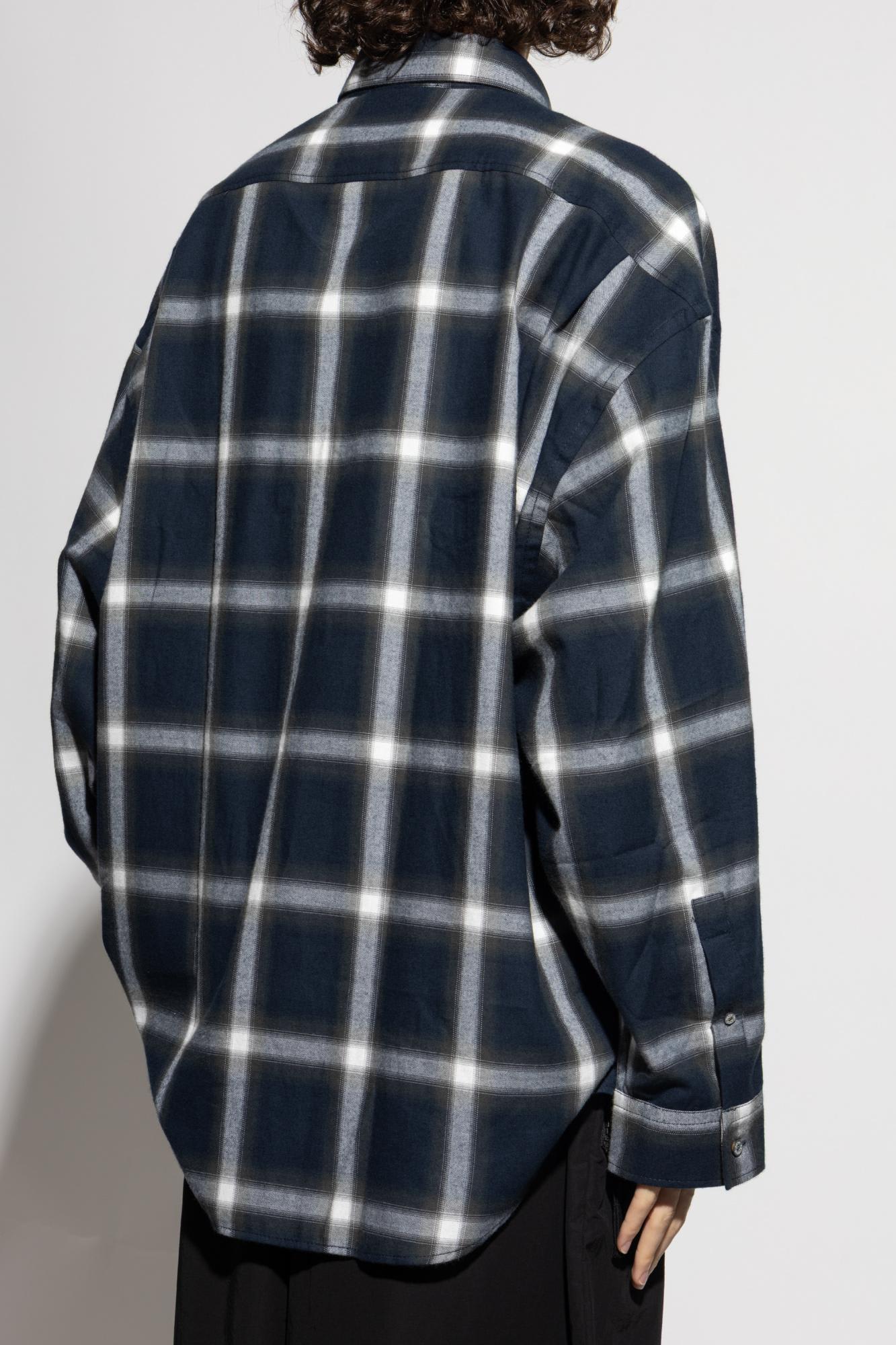Acne Studios Plaid Shirt In Multi