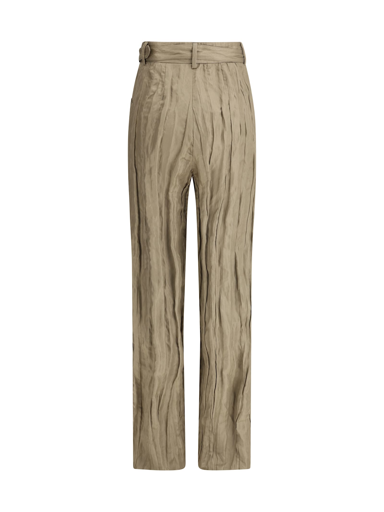 Gabriela Hearst Norman High-rise Metallic Silk Wide-leg Pants