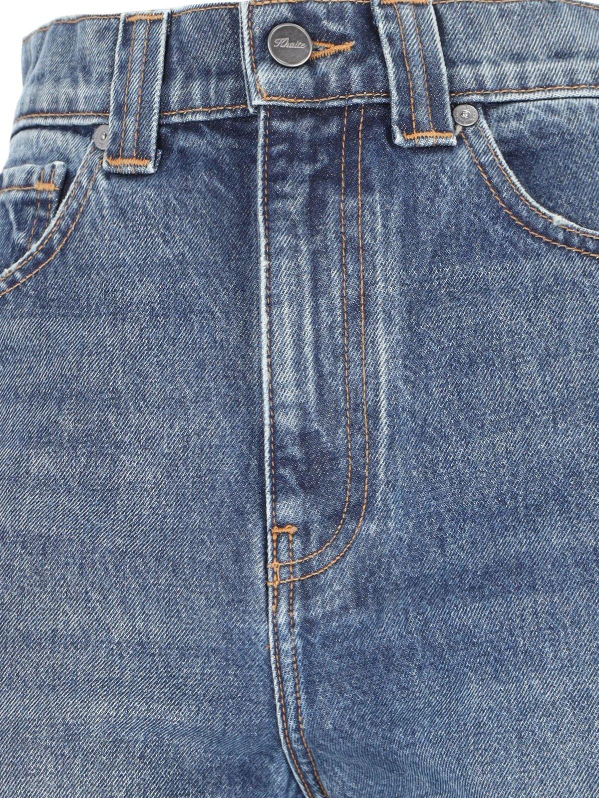 Shop Khaite Albi High-waisted Jeans In Archer