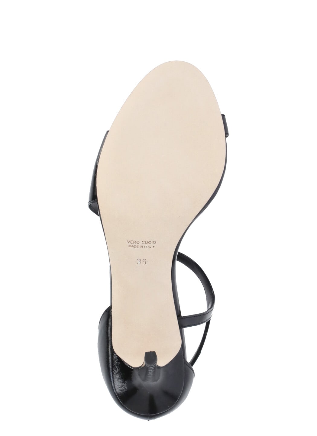 The Seller Black Leather Sandals In Multi