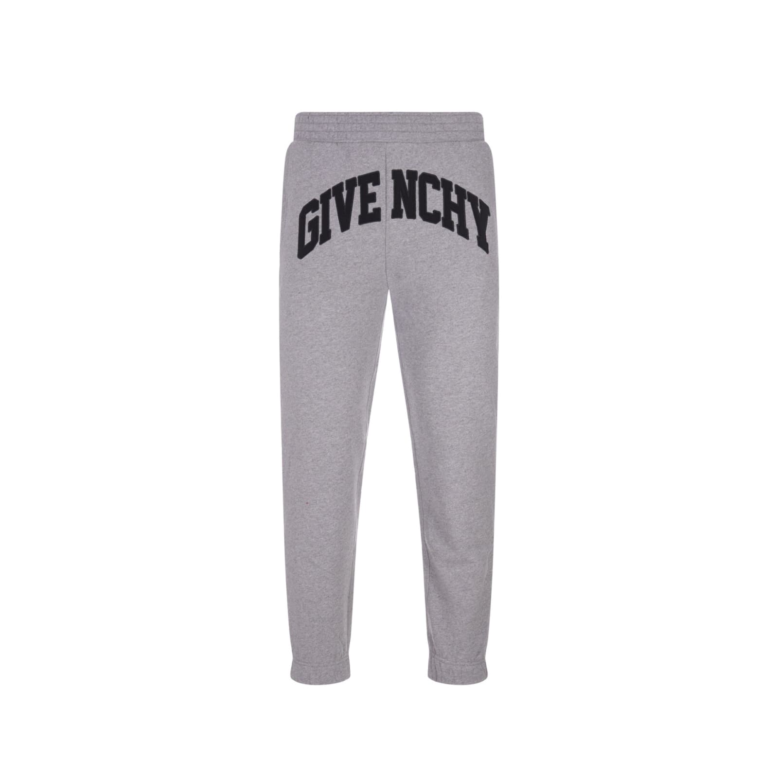 Shop Givenchy Cotton Logo Sweatpants In Gray