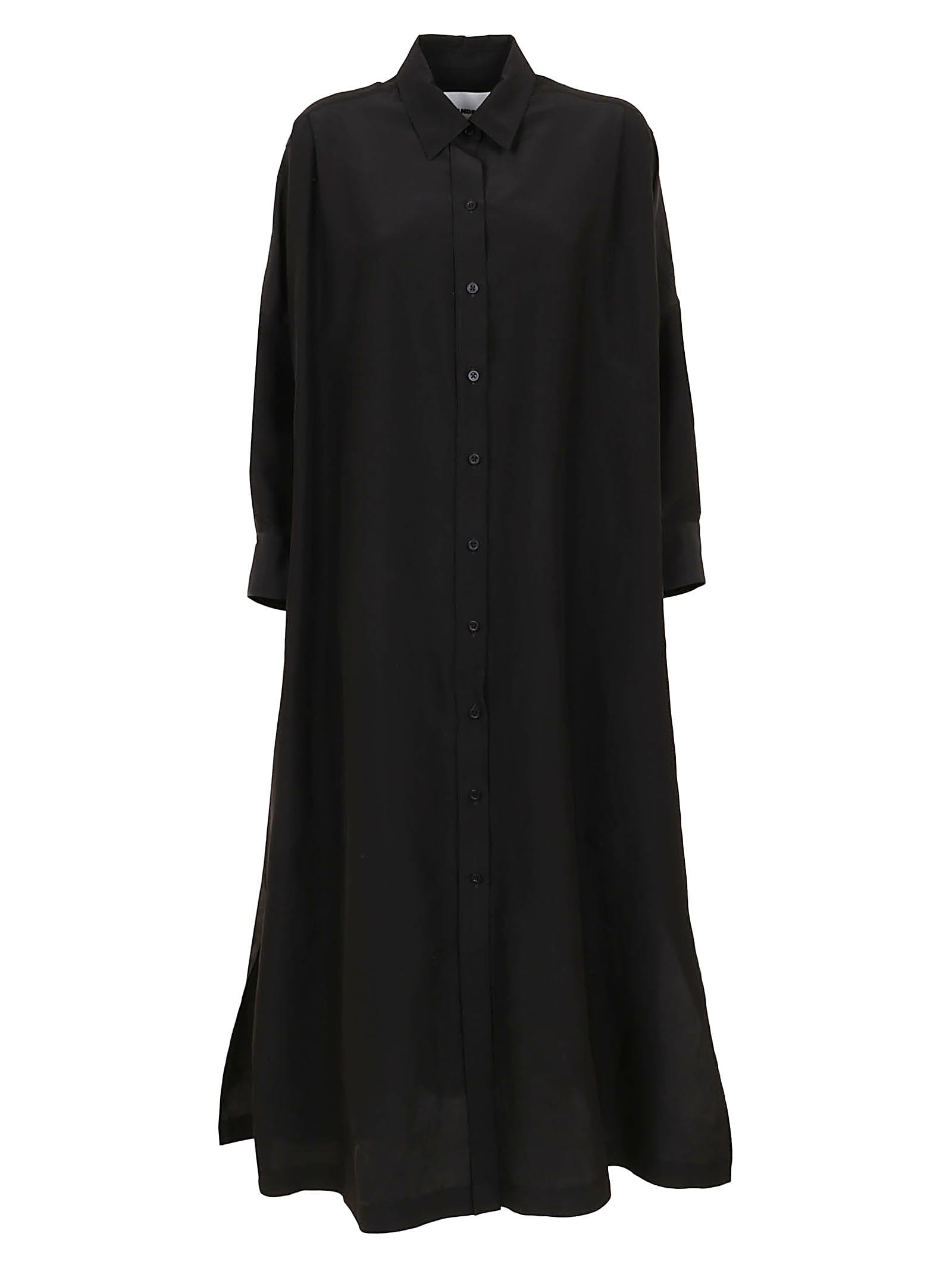 Photo of  Jil Sander Dress 02 Vbc 3/4 S - Water Repellent Cotton And Silk- shop Jil Sander Dresses, Silk Dresses online sales