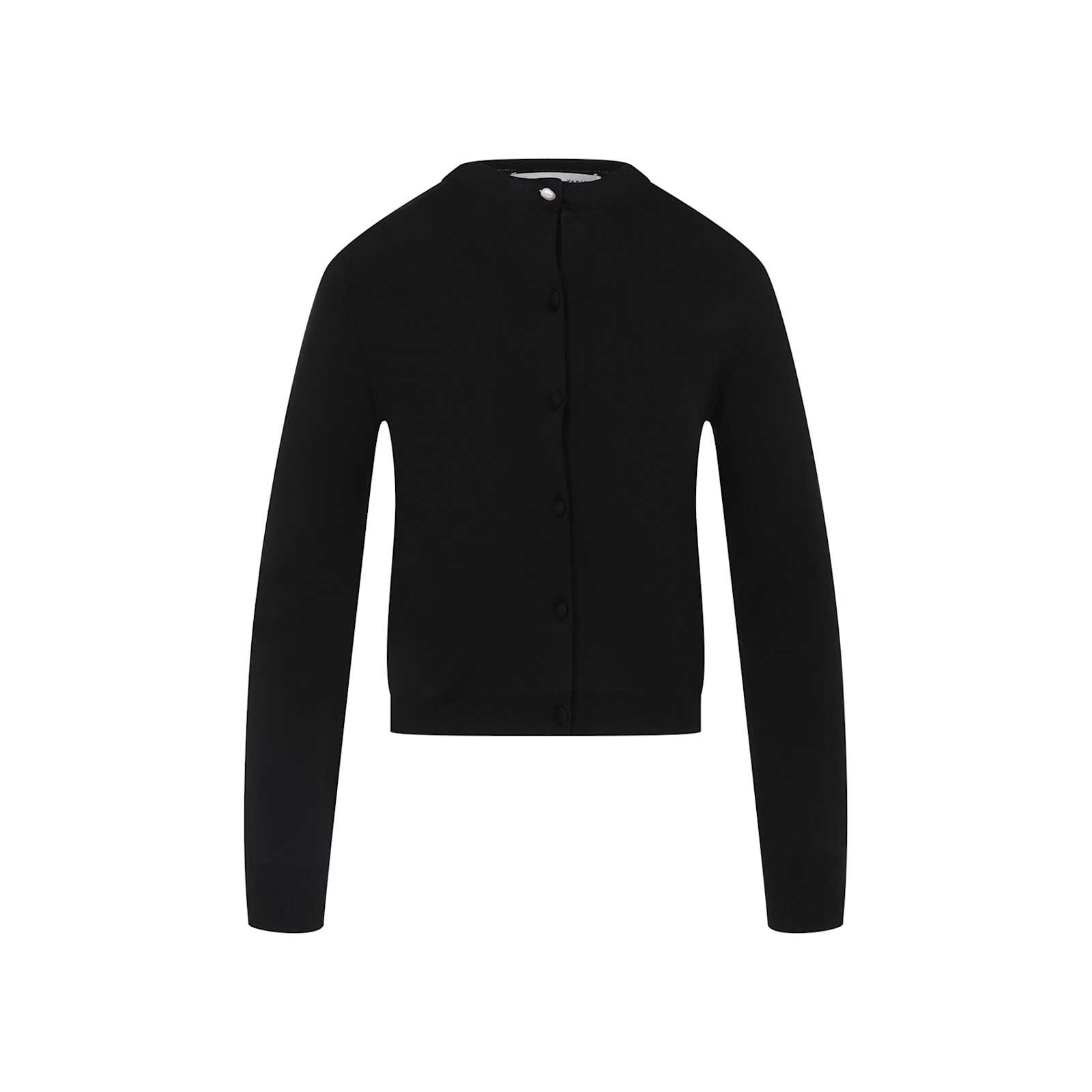 Shop Carven Cardigan In Deep Black