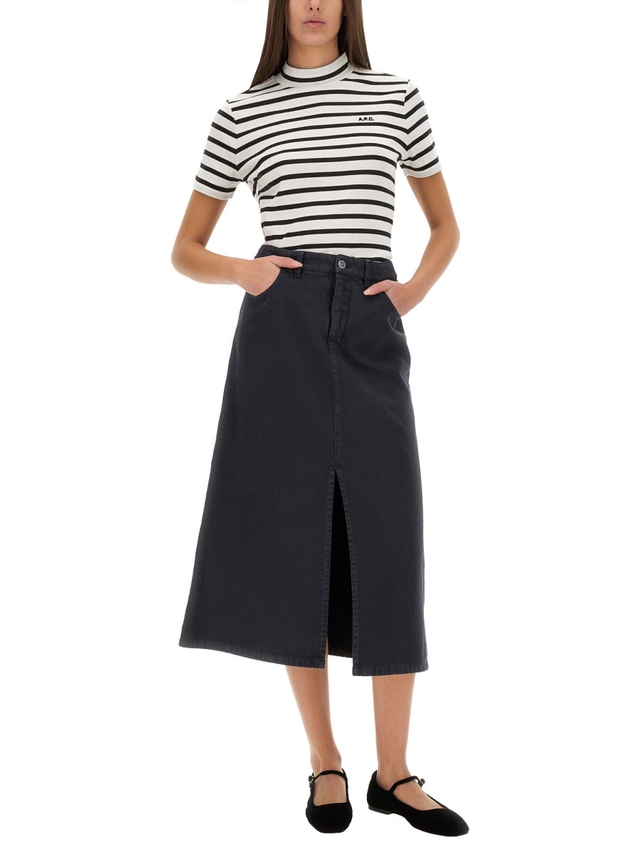 Shop Apc T-shirt Caroll In Multicolour