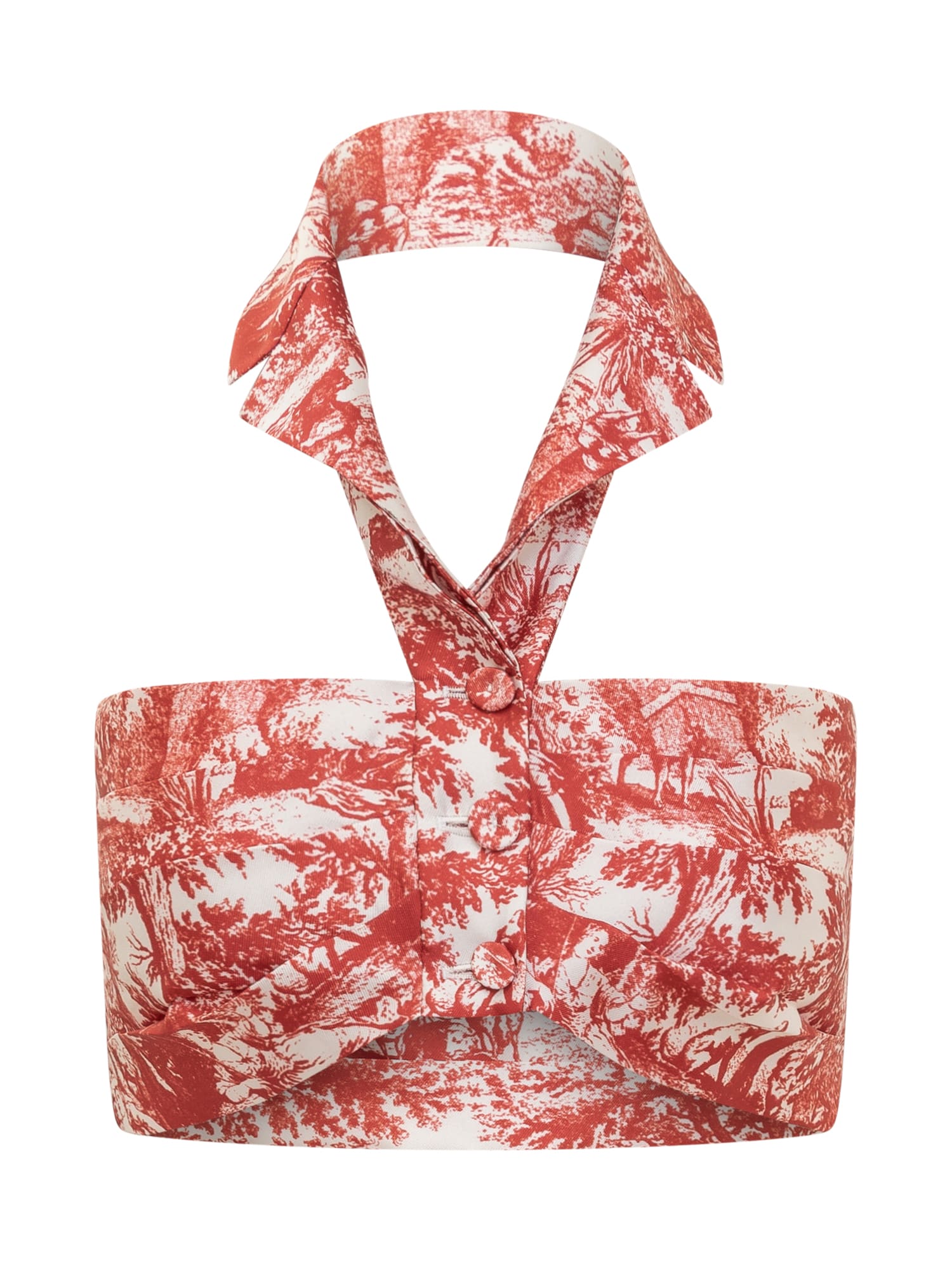Philosophy Di Lorenzo Serafini Graphic-print Sleeveless Top In Fantasia Bianco