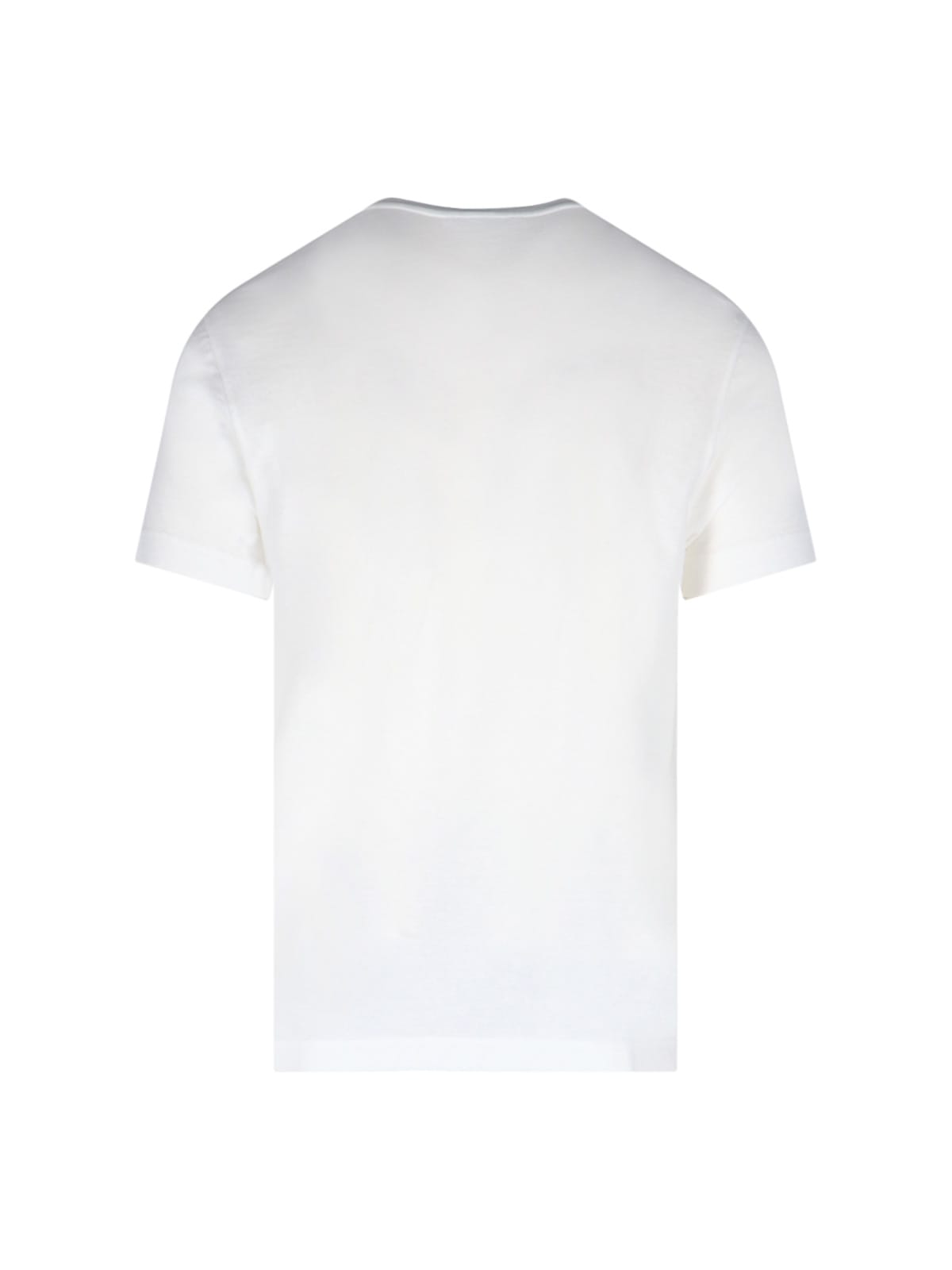 Shop Zanone Round Neck Plain T-shirt In White