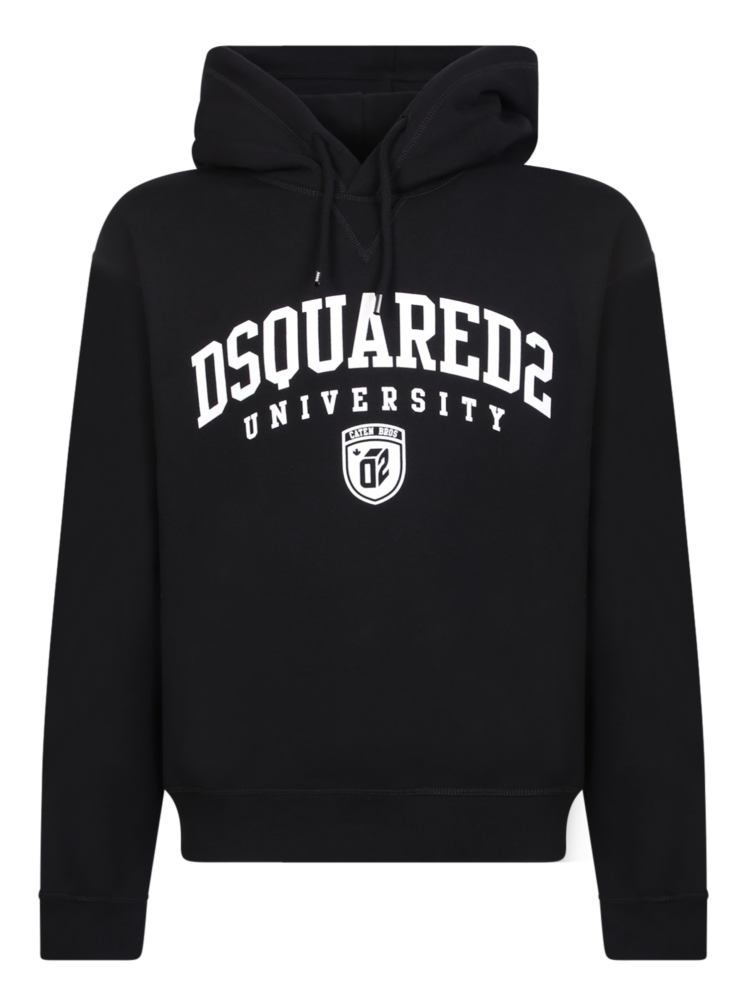 Shop Dsquared2 University Black Hoodie