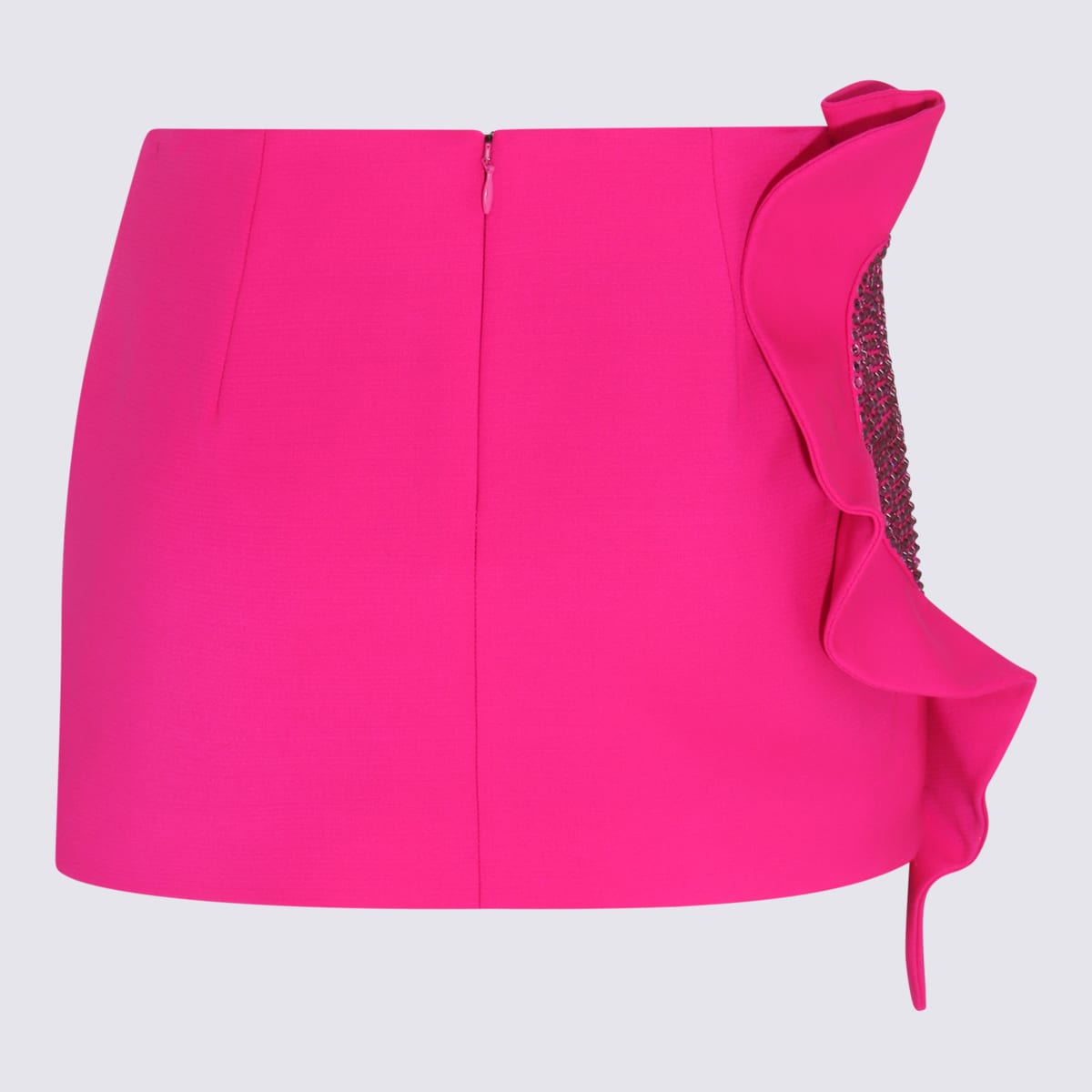 Shop Area Fuchsia Wool Mini Skirt